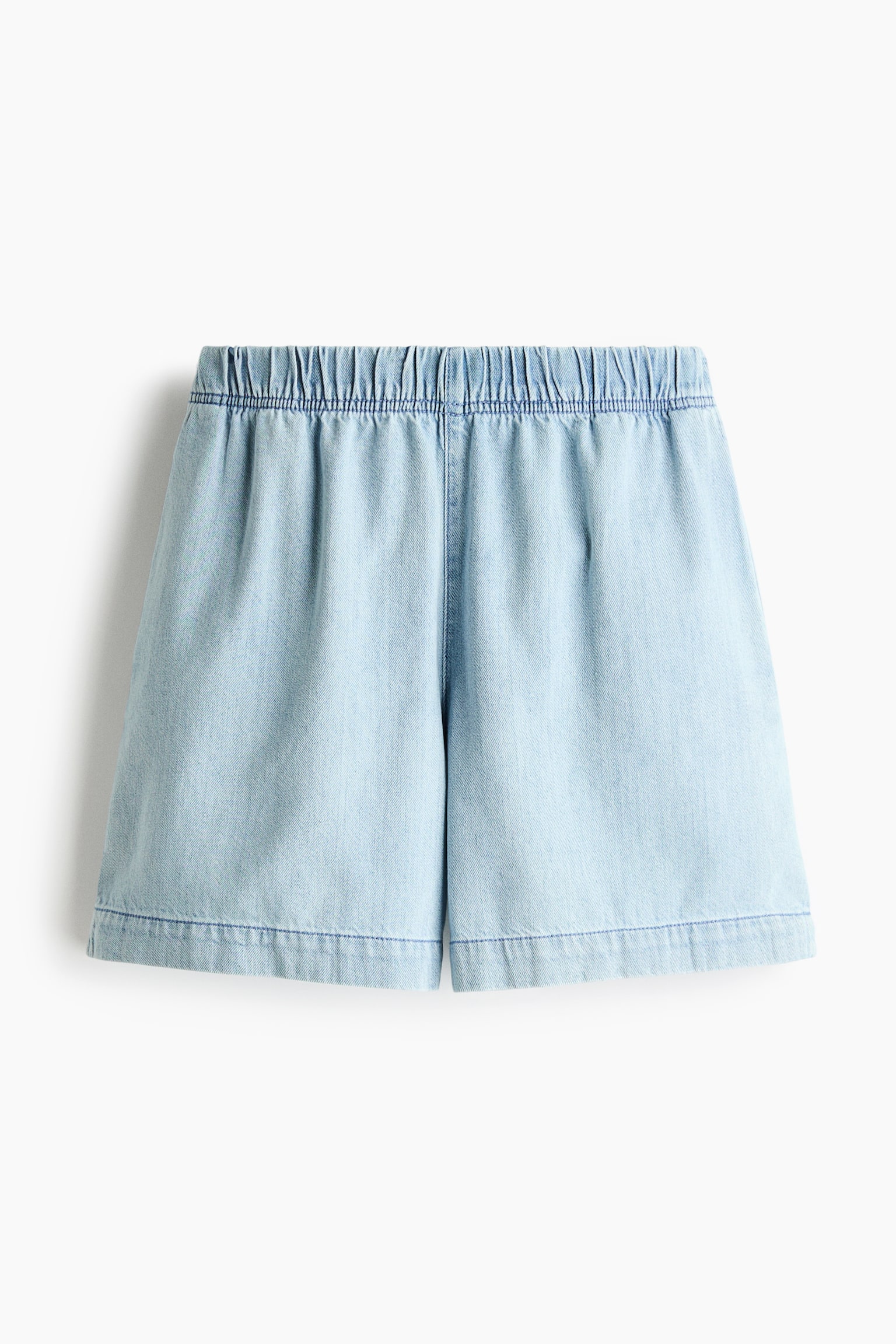 Shorts pull-on in denim - Blu denim chiaro/Blu denim/Blu denim scuro - 1
