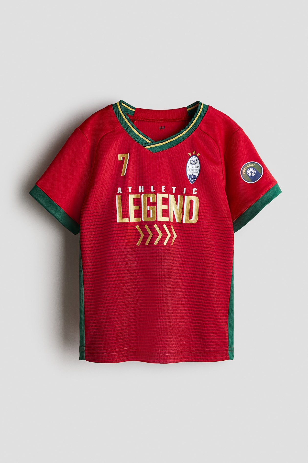 Printed football shirt Red/Athletic legend Kids H&M IN