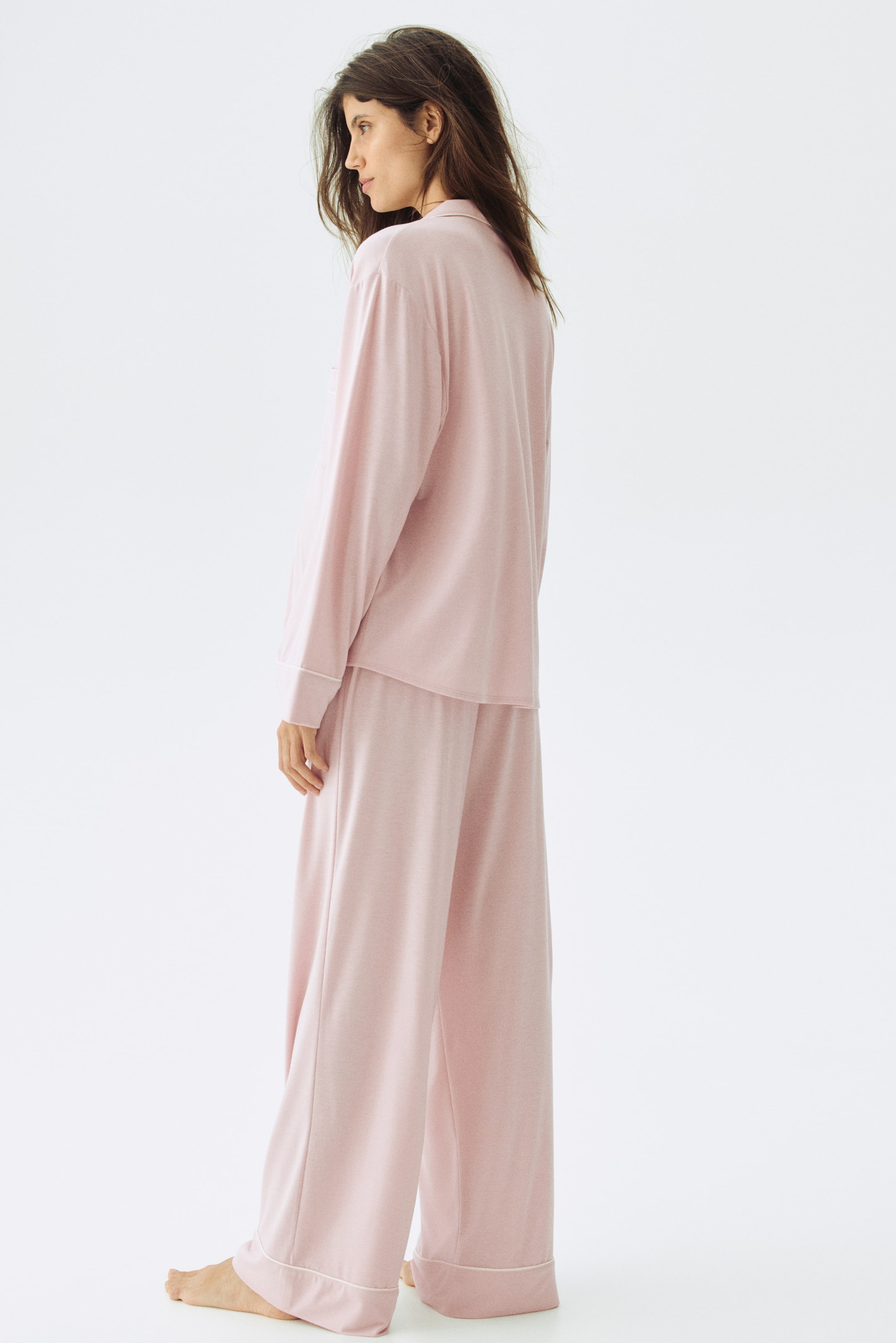 Ampliar la imagen: MAMA Pijama con borde tubular - Rosa claro - Ladies | H&M MX 4