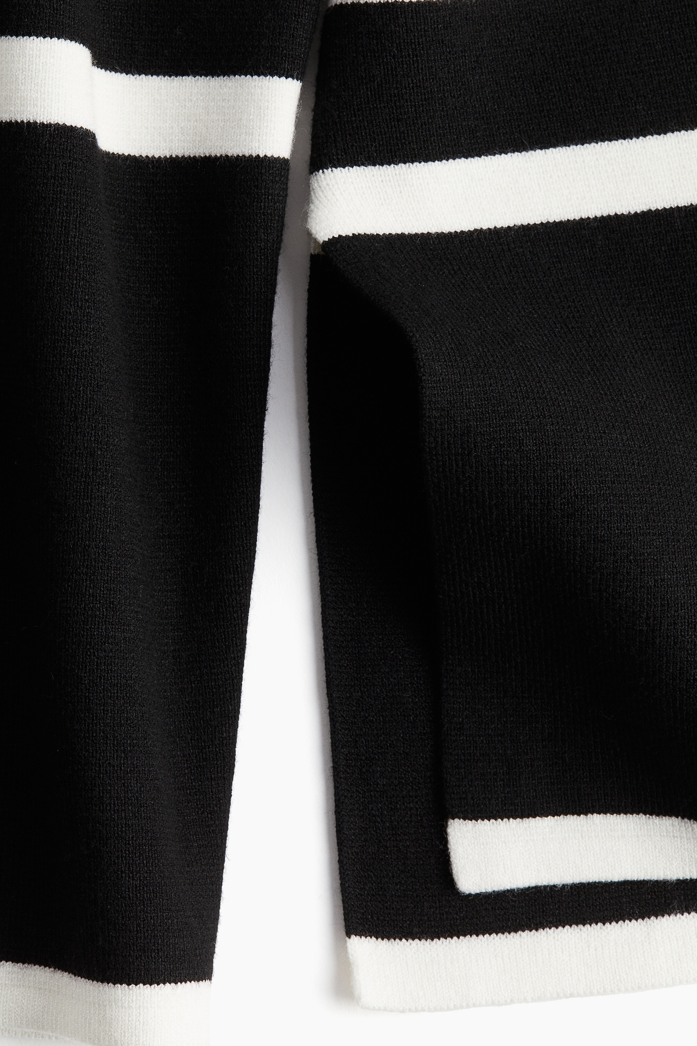 Mock Turtleneck Sweater - Black/striped - Ladies | H&M US