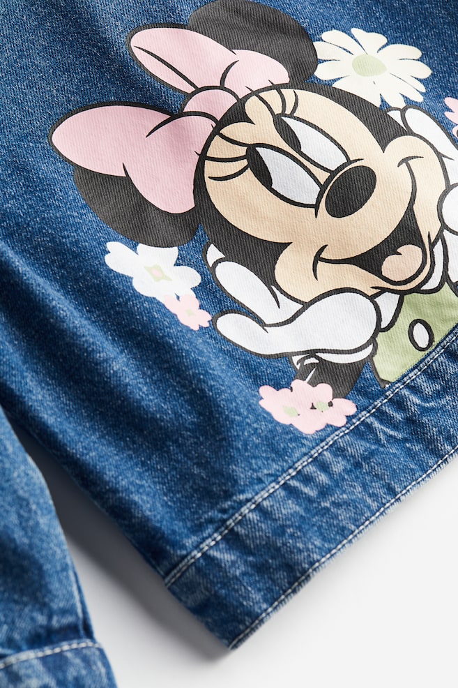 Printed denim jacket - Dark denim blue/Minnie Mouse/Light denim blue/Minnie Mouse - 3