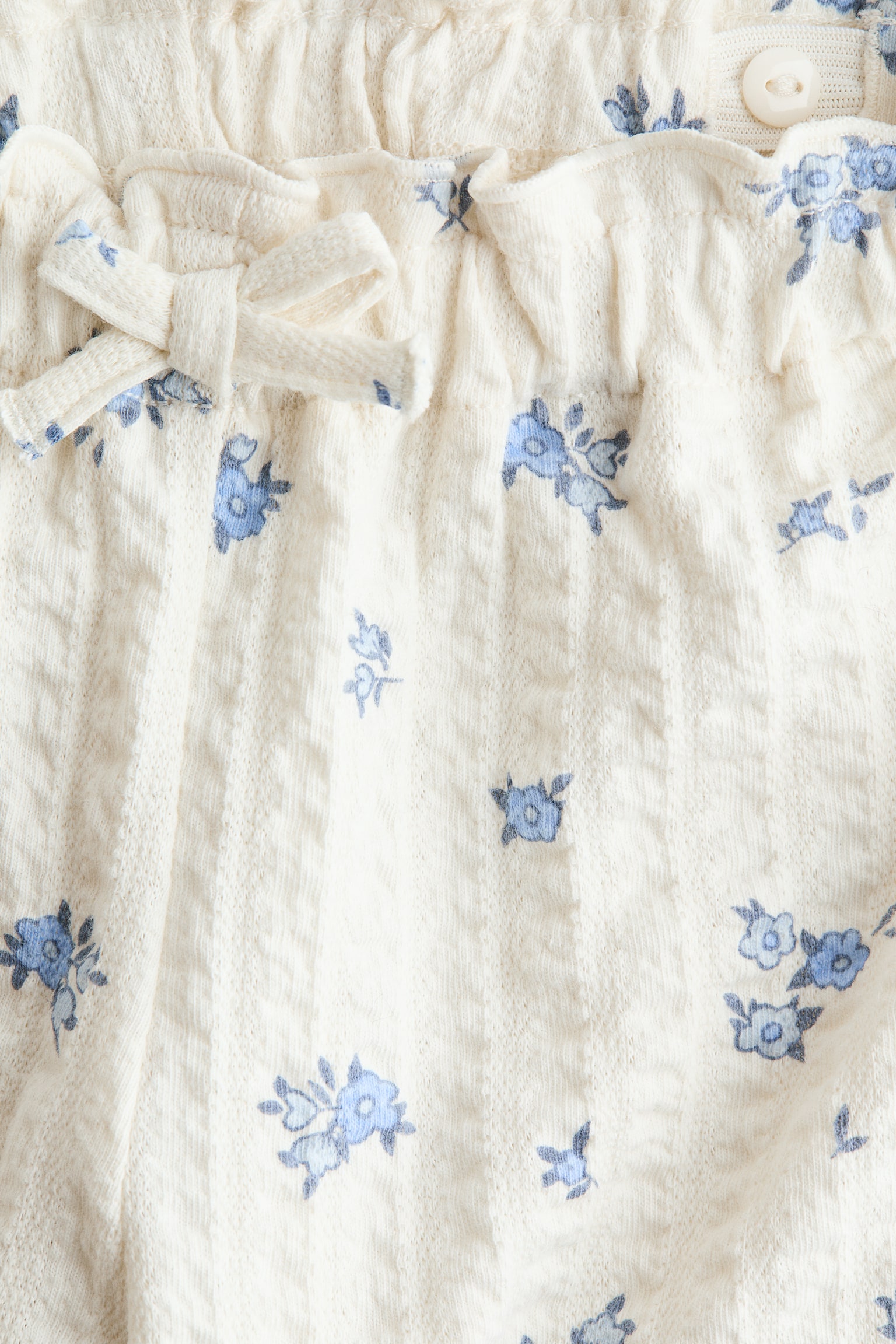 Pantalon en jersey texturé - Blanc/fleuri/Rose/fraises/Rose framboise - 2