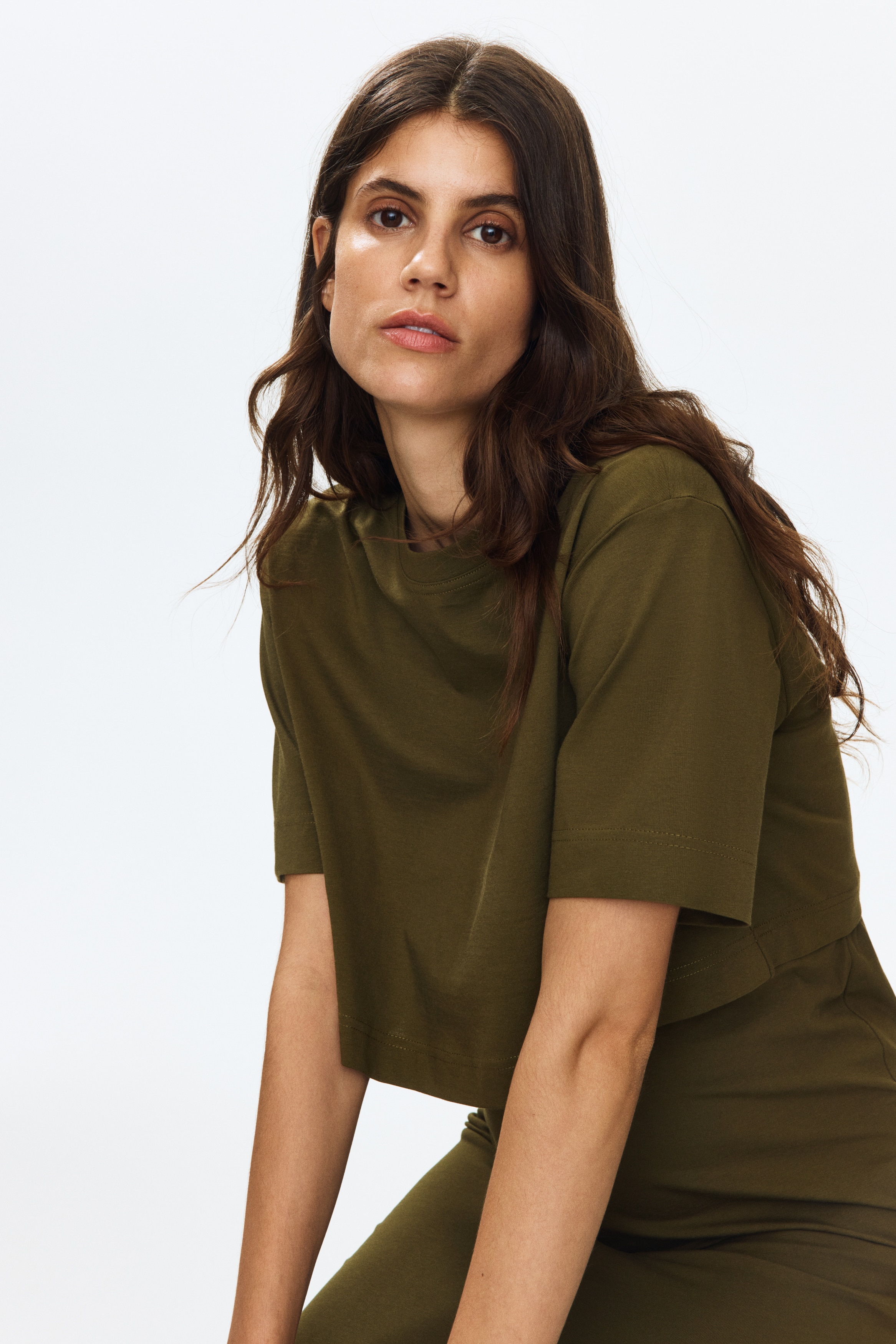 Women's Dark taupe MAMA 2-Piece Top and Skirt Set | H&M US