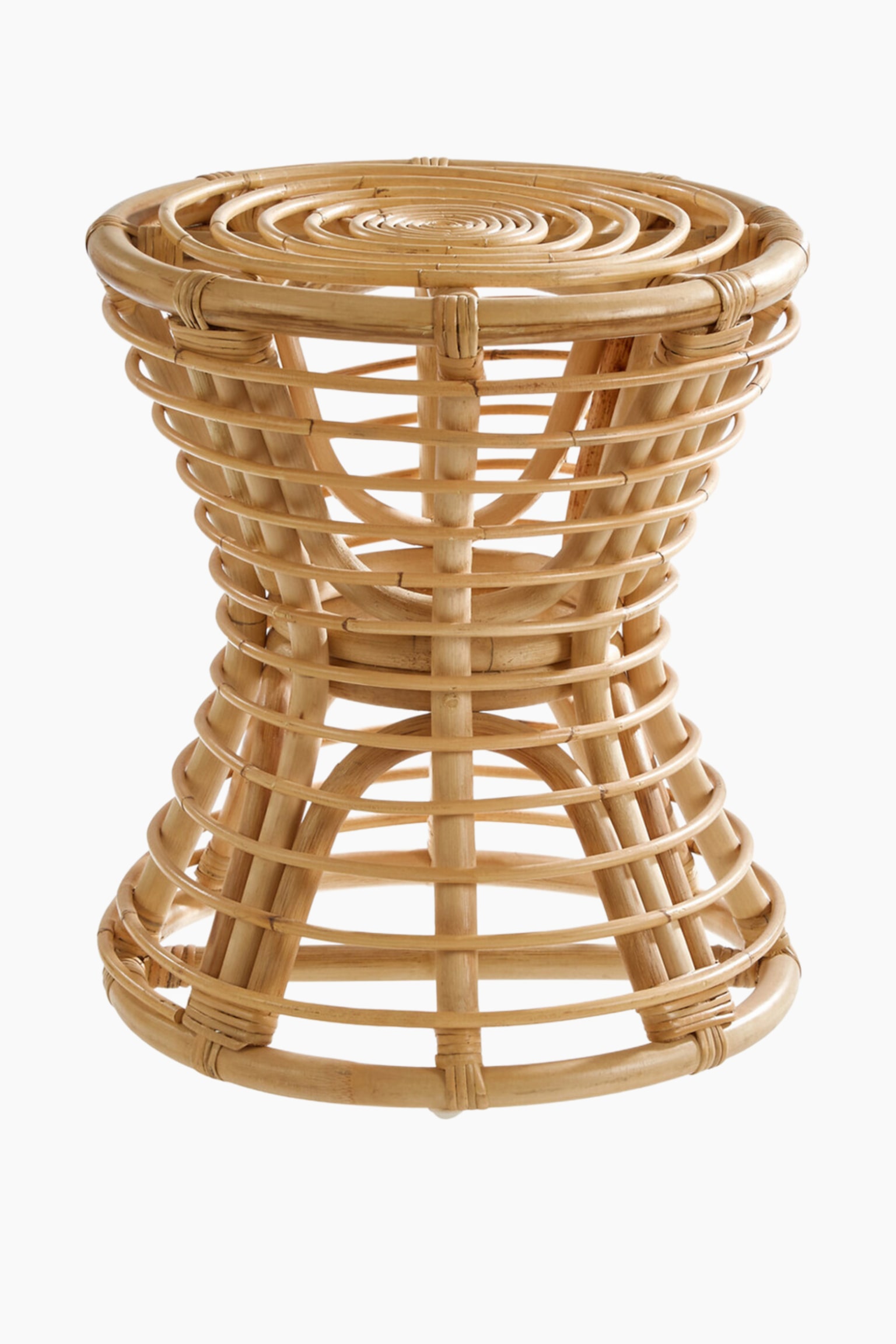 Maka Rattan Stool - Natural - 1