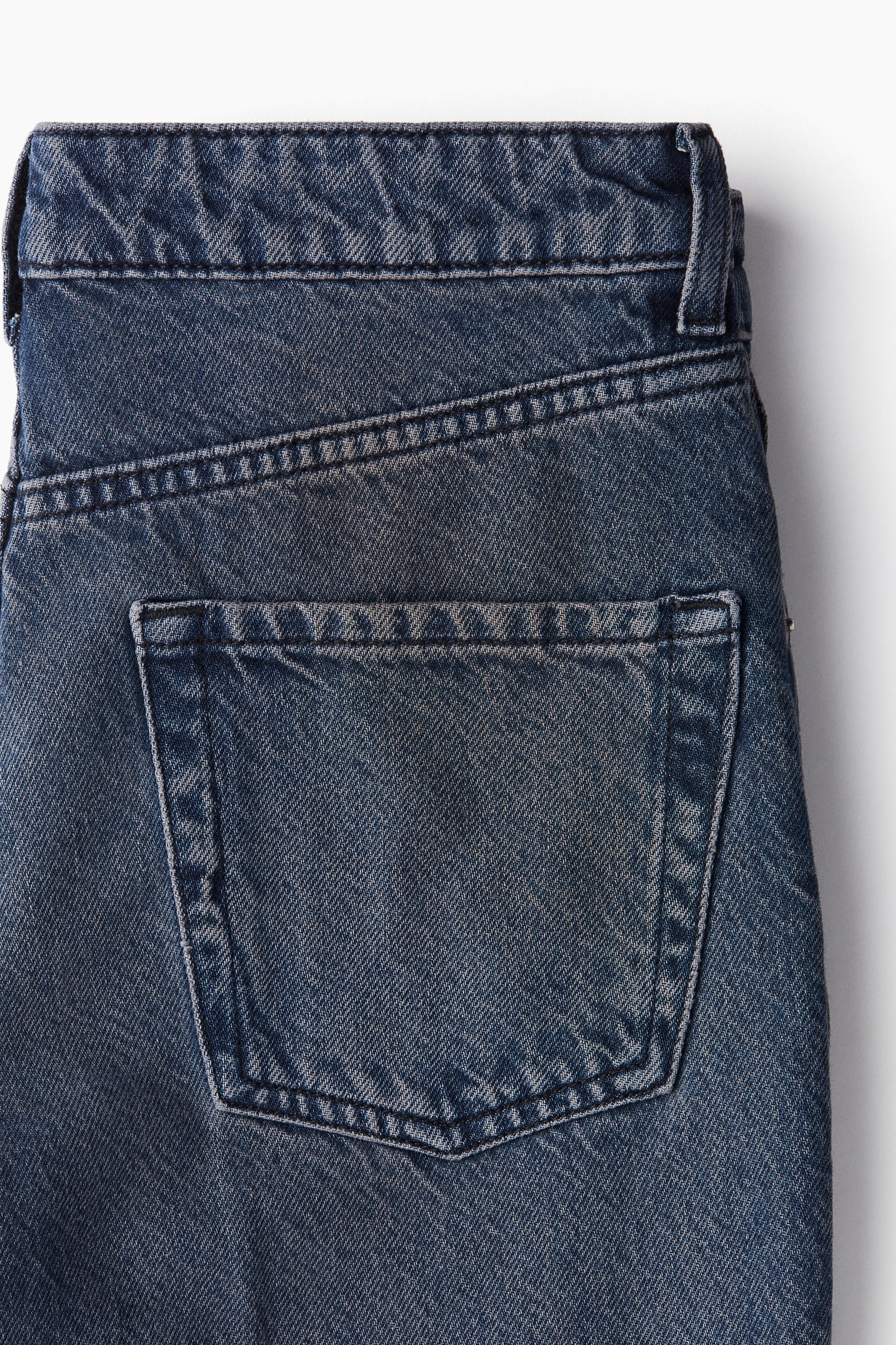 Straight Regular Jeans - Dark denim blue - Ladies | H&M GB 6