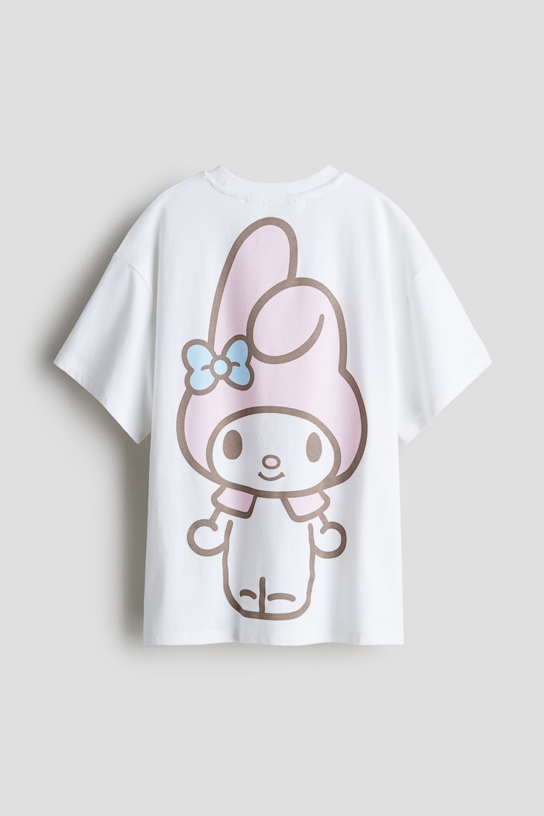 Oversized print-motif T-shirt