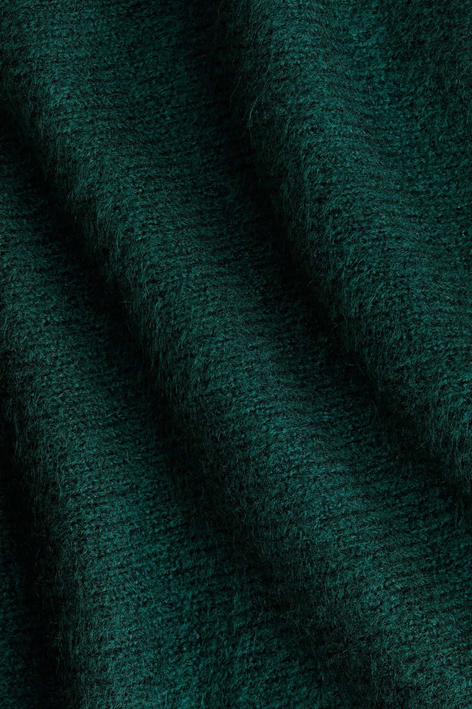 Denevérujjú pulóver - Sötétzöld/Világosbézs/Rózsaszín - 4