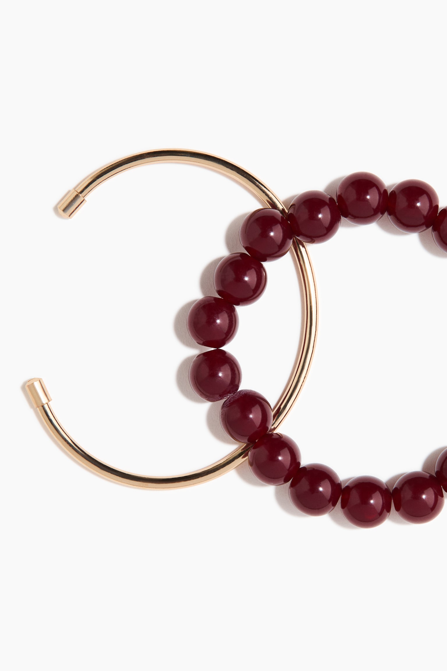 2-pack bracelets - Dark brown/Gold-coloured/Light blue/Gold-coloured - 2