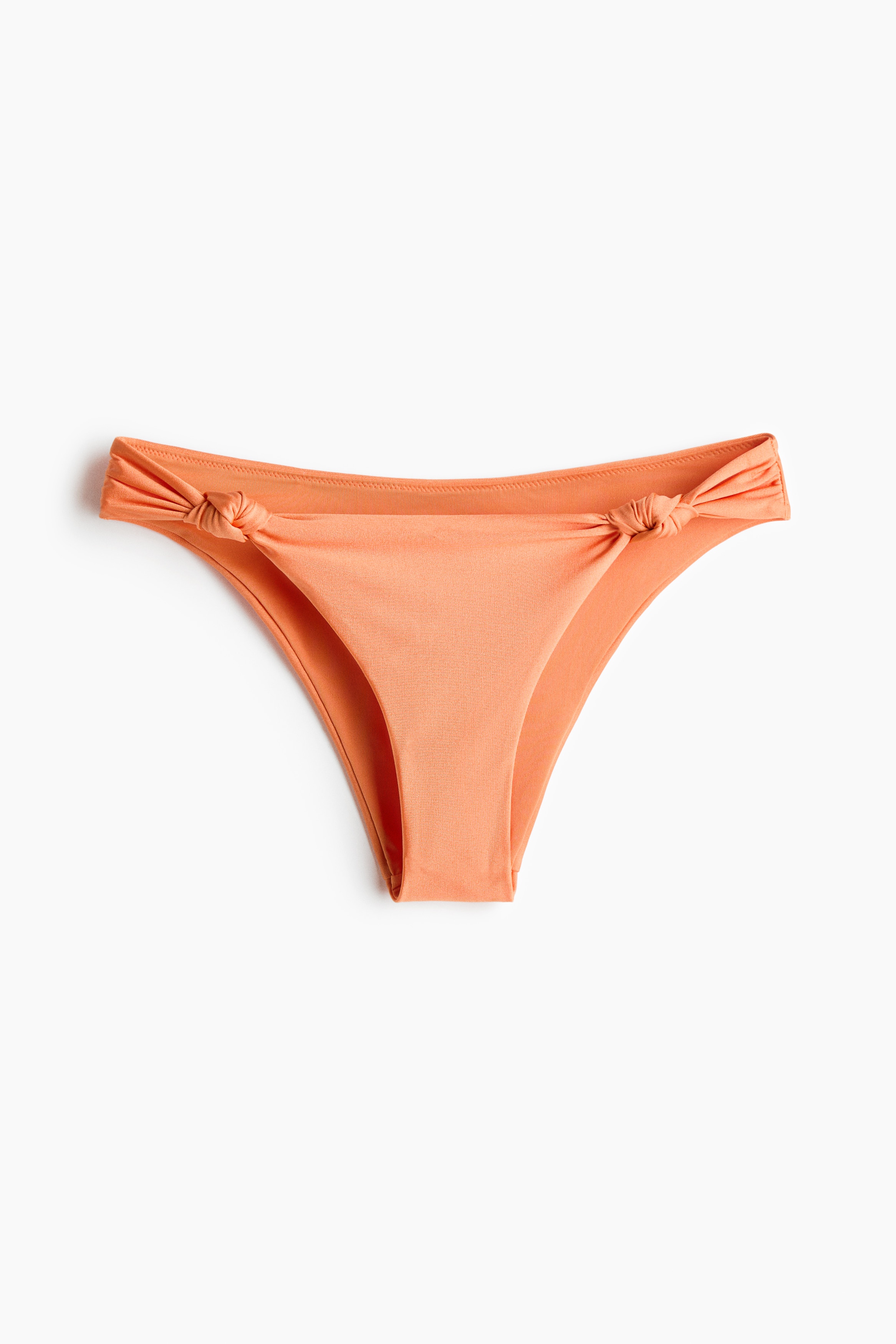 Cheeky Bikini Bottoms - Orange/Pink/light beige striped