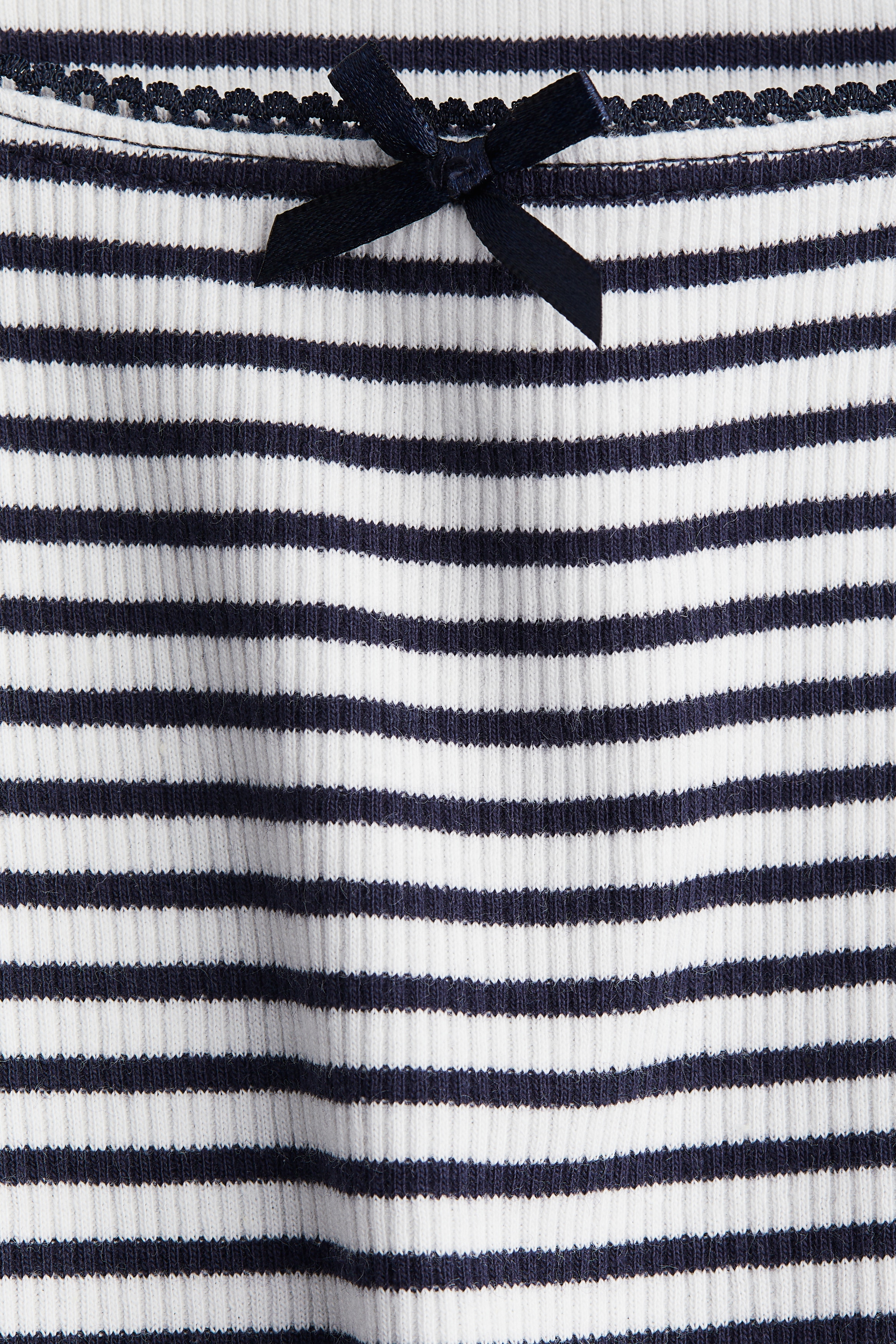 Pointelle jersey vest top