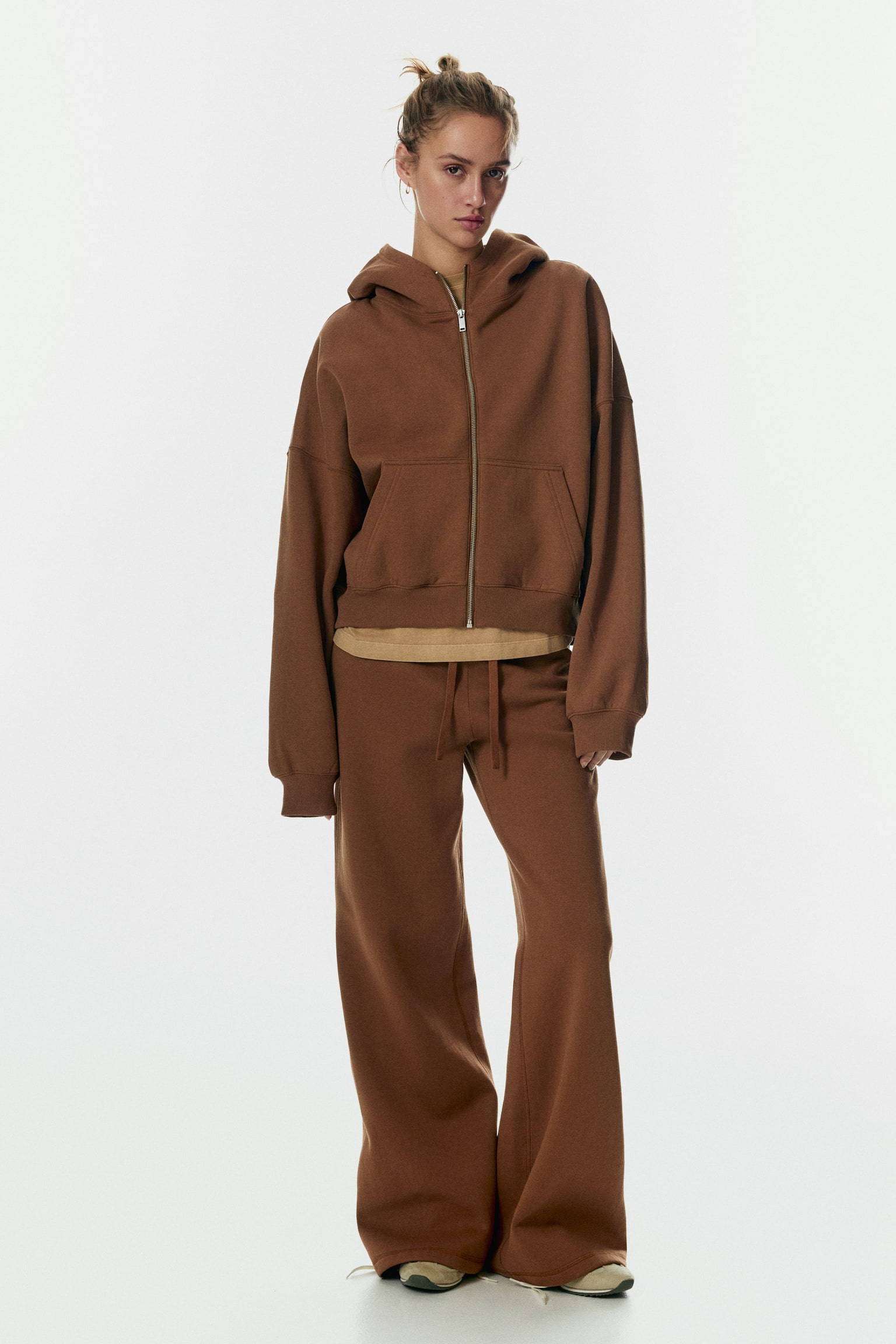 Flared sweatpants - Brown/Black/Grey marl/Light peach pink/Dark purple/Grey marl - 5