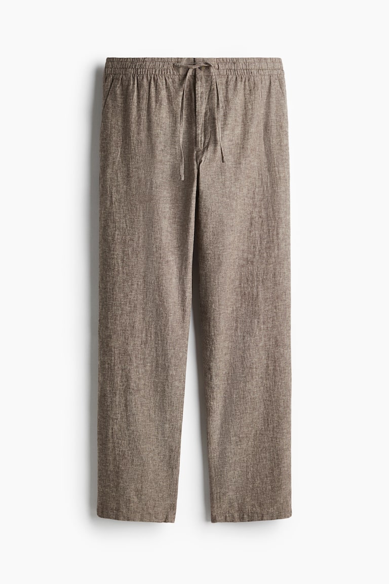 Pantalone od mešavine lana Regular Fit