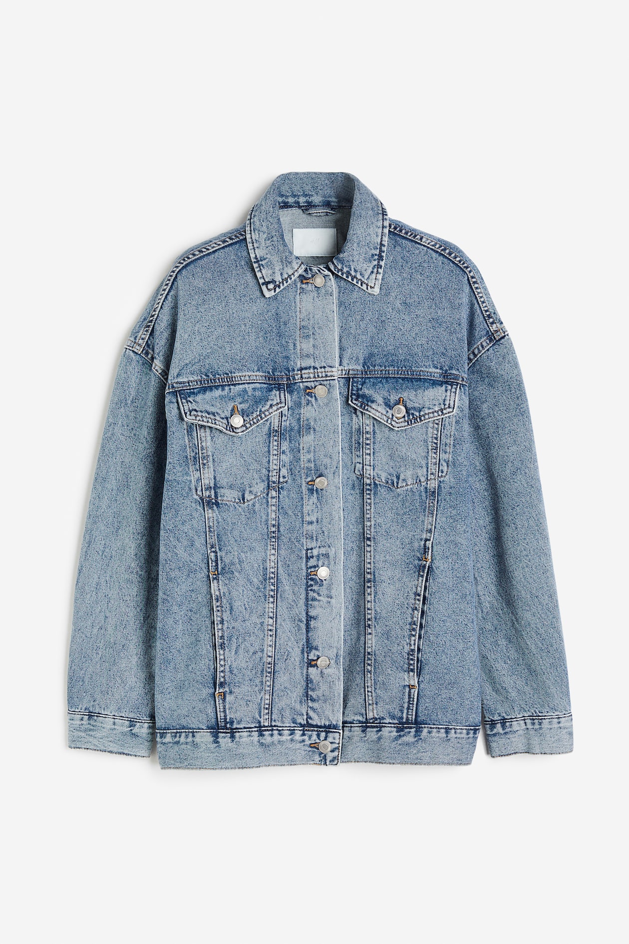 Cazadora denim oversize Azul denim MUJER H&M ES