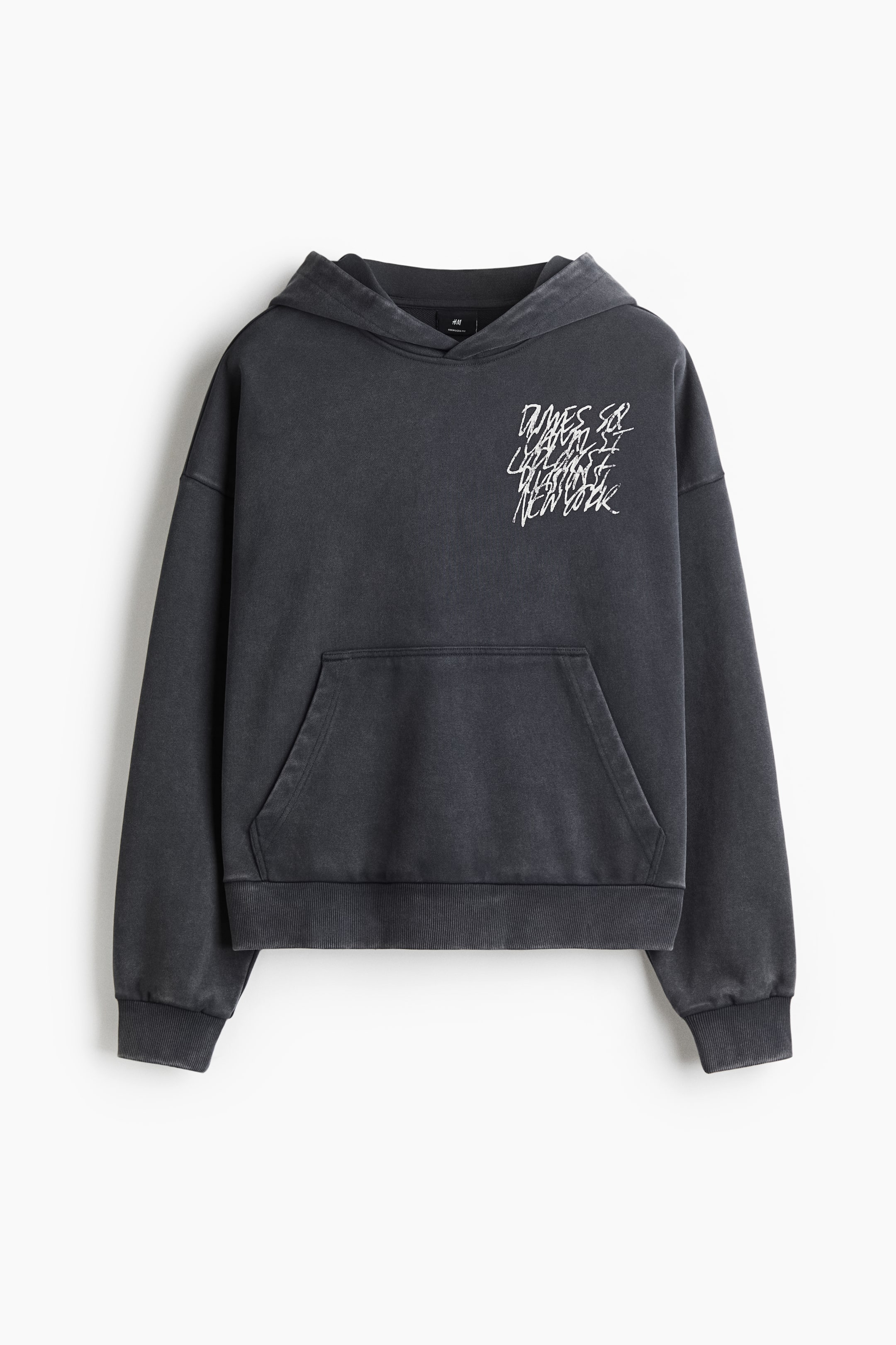 Ampliar la imagen: Sudadera Oversized Fit con diseño - Gris/Dimes Sq - Men | H&M MX 5