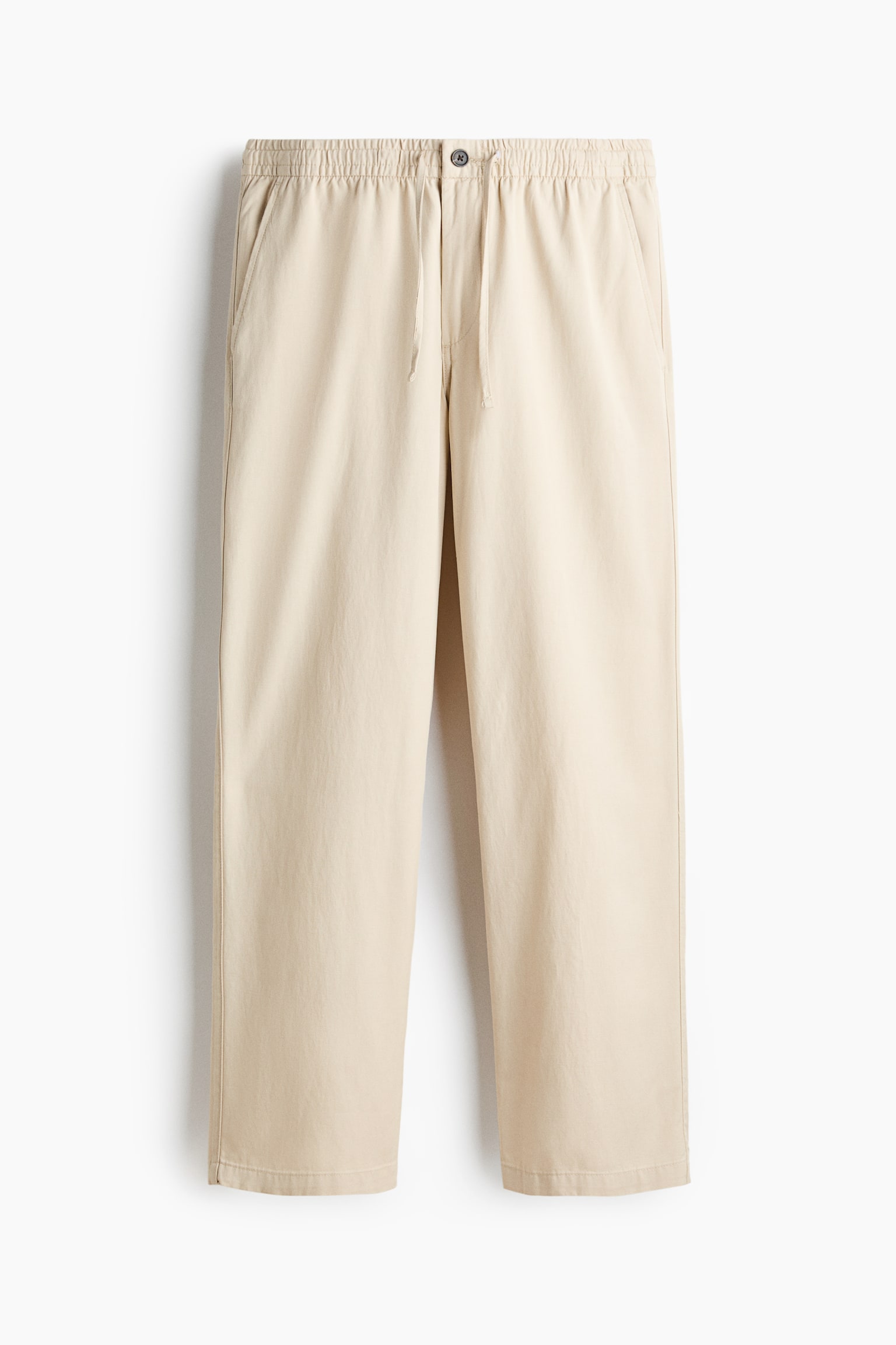 Relaxed Fit Trousers - בז'/שחור/אפור-חום - 2