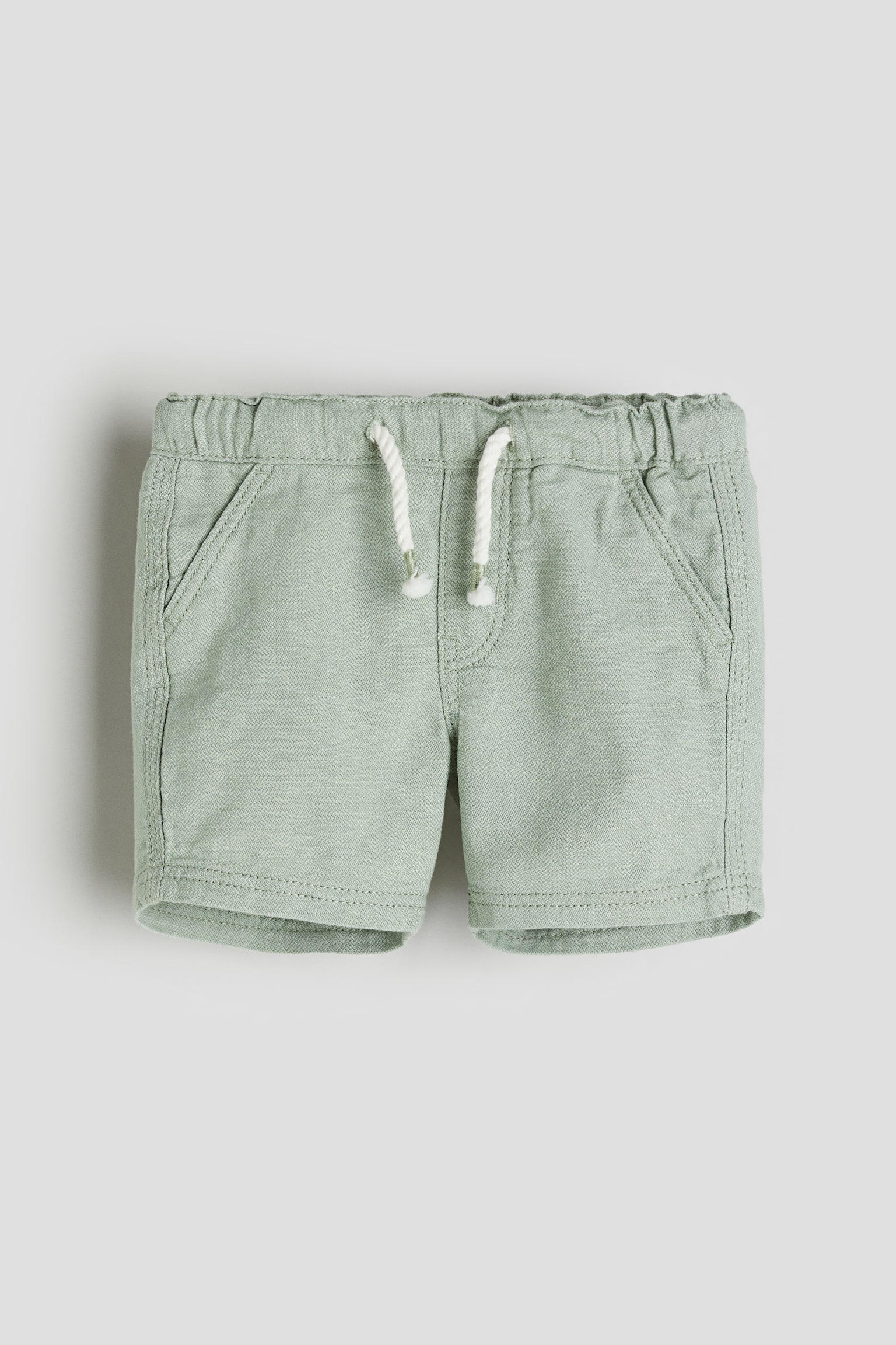 Cotton Shorts - Light dusty green/Light beige/Dark blue/Green/Light blue - 1