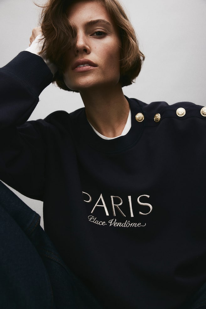 Sweatshirt - Marineblau/Paris/Weiss/Paris/Cremefarben/Gestreift/Cremefarben/Paris - 3