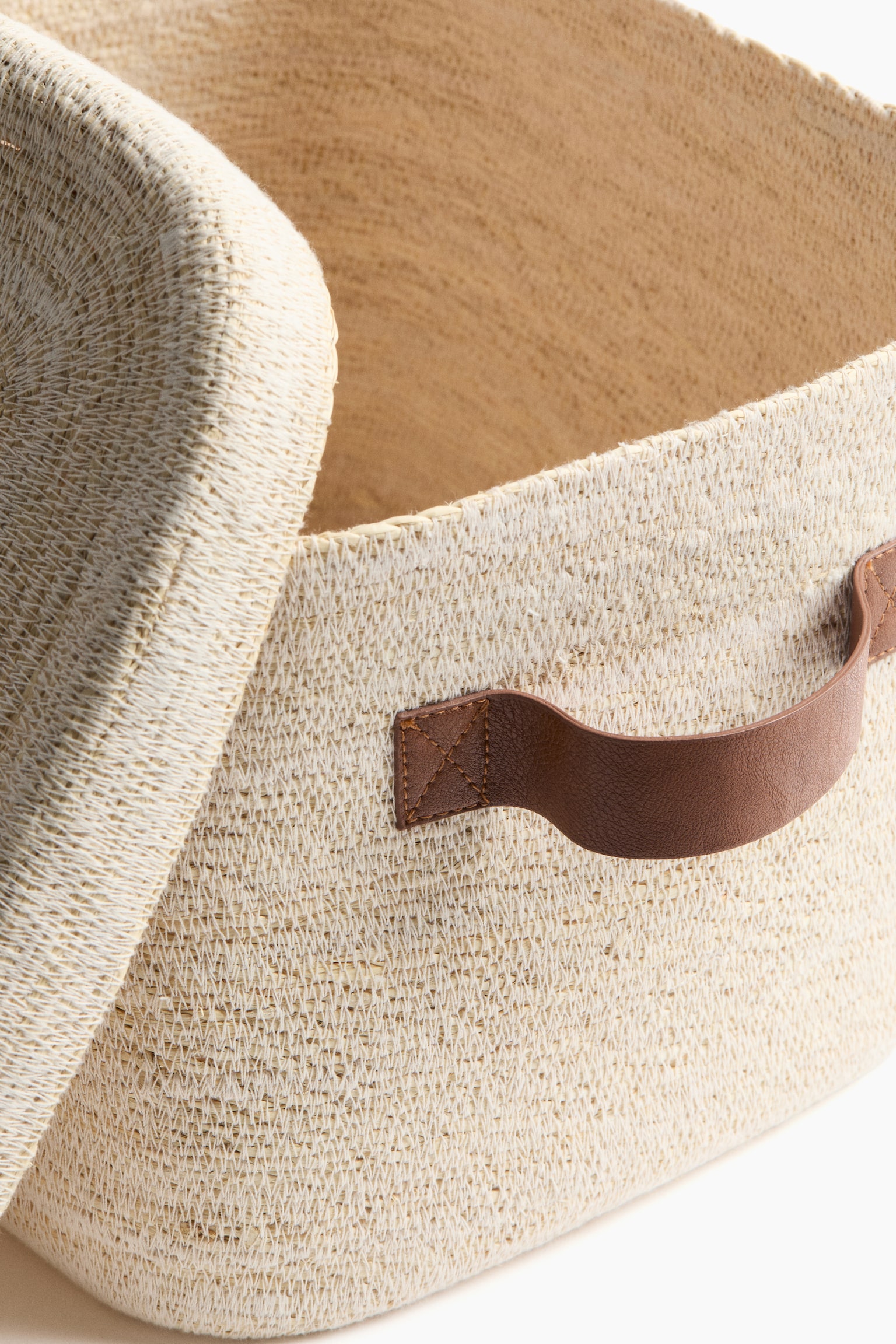 Кошик для зберігання з морської трави - Світло-бежевий - 6