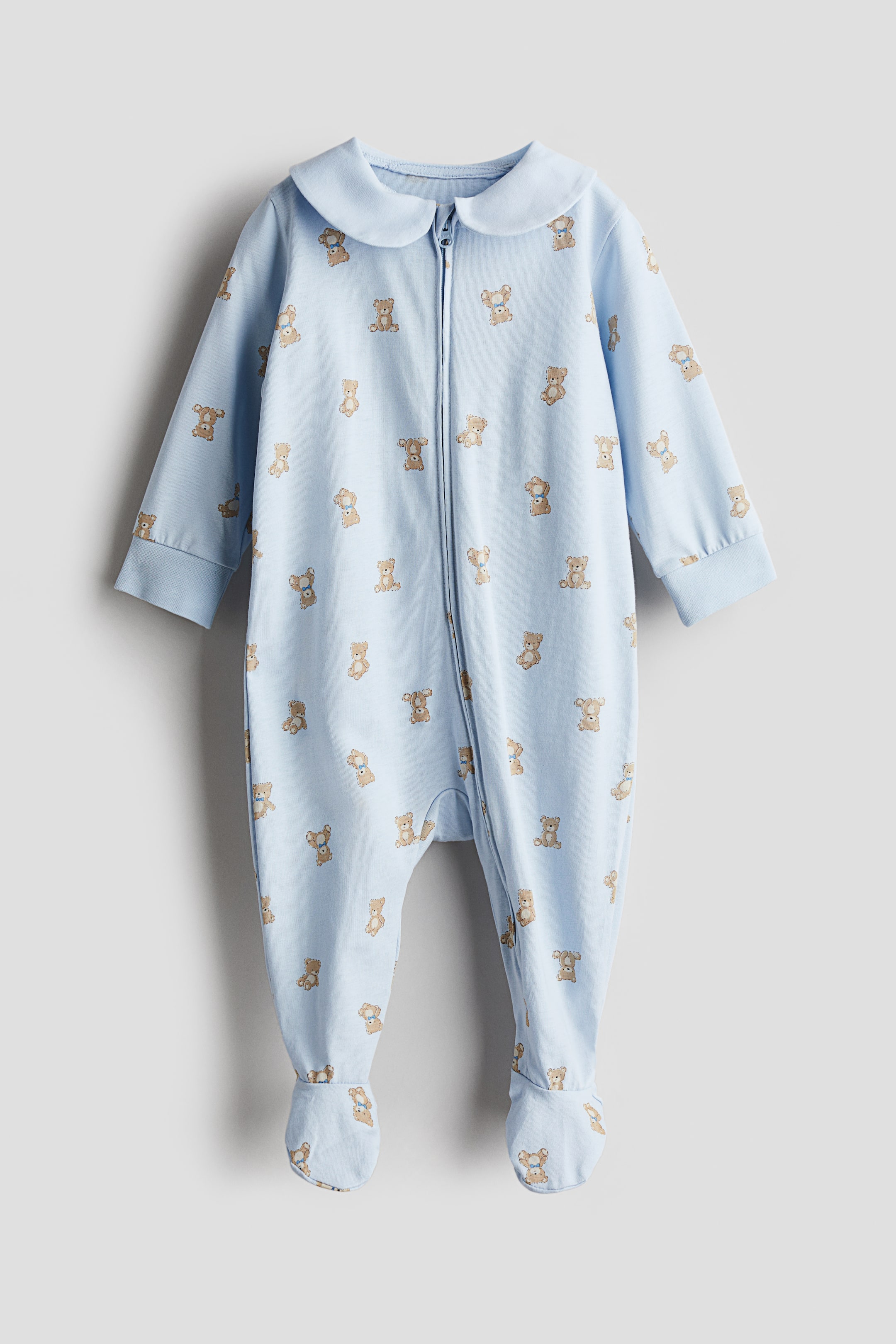 Pajama Jumpsuit with Collar