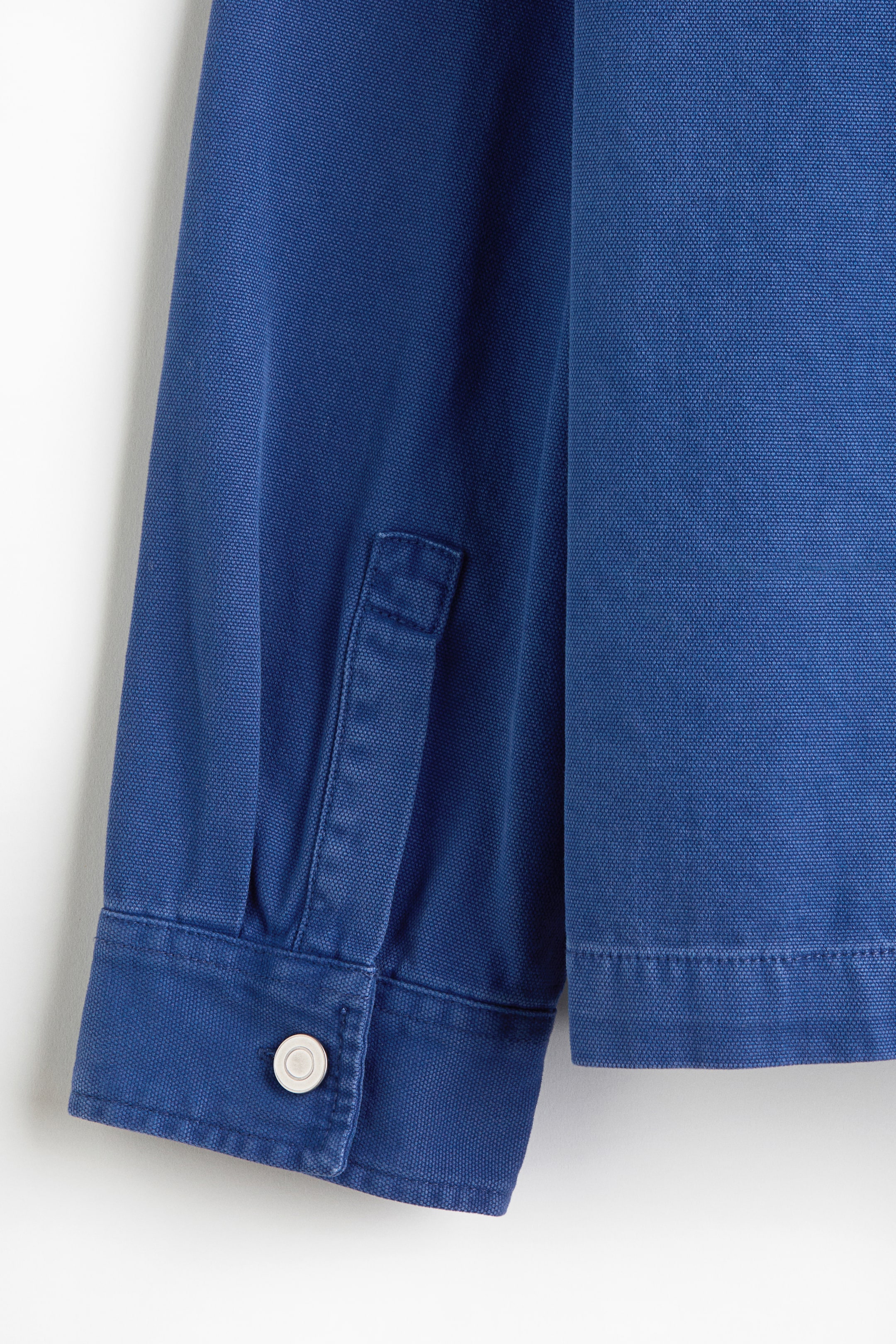 이미지 확대 보기: 캔버스 오버셔츠 - 블루 - Men | H&M KR 2