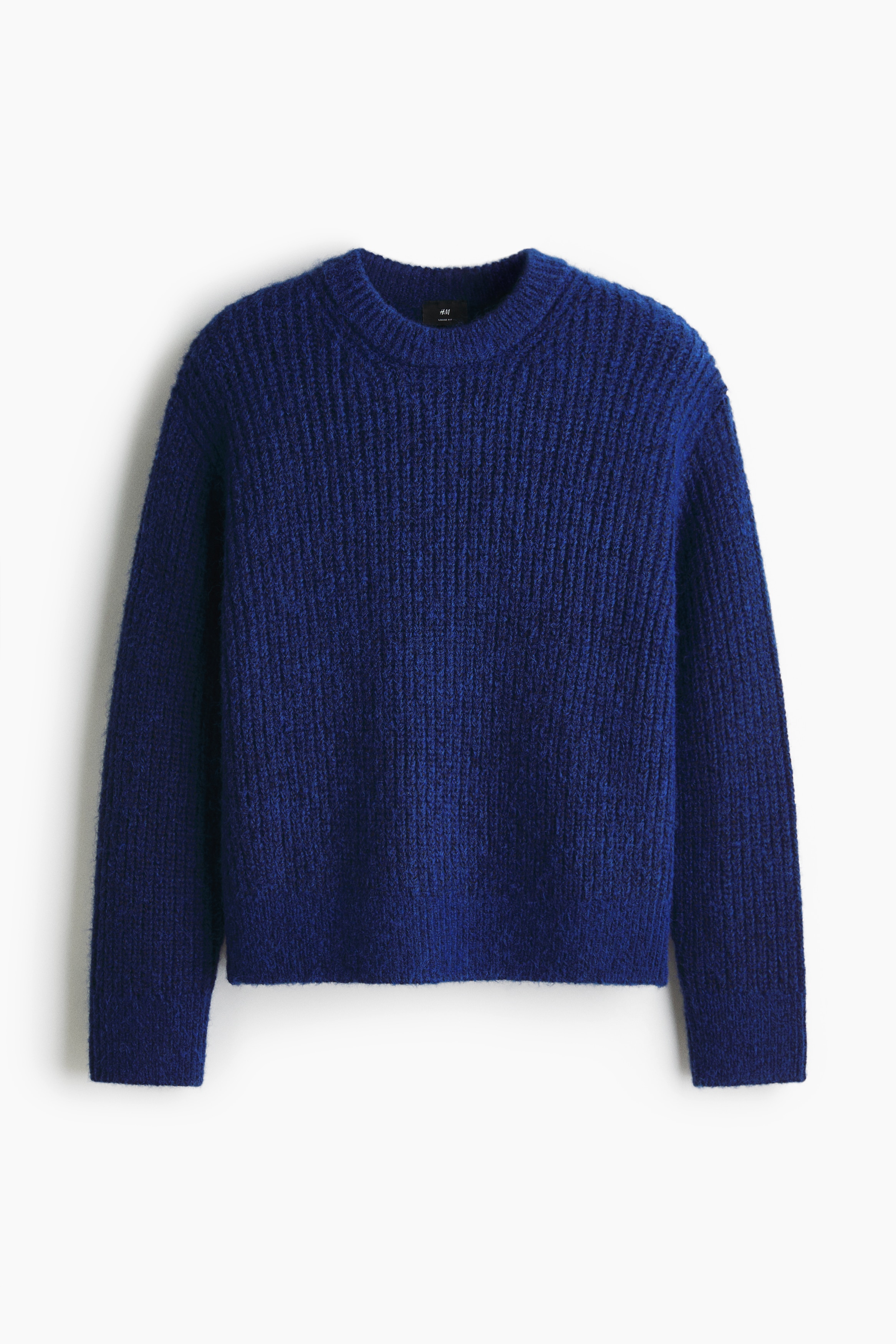 Loose Fit Rib-knit jumper - Dark blue