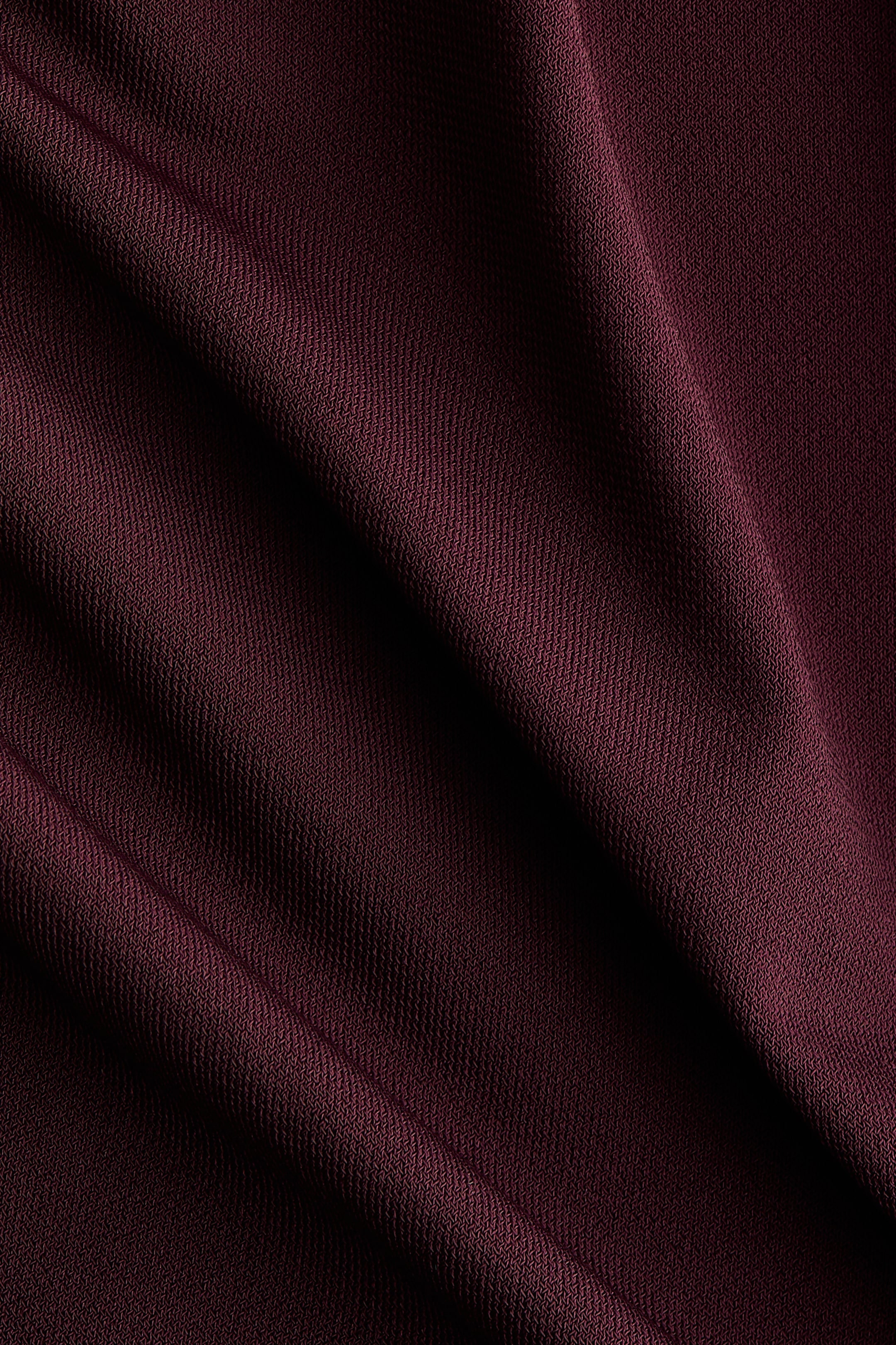 View larger image: Draped one-shoulder dress - Plum red - Ladies | H&M GB 6