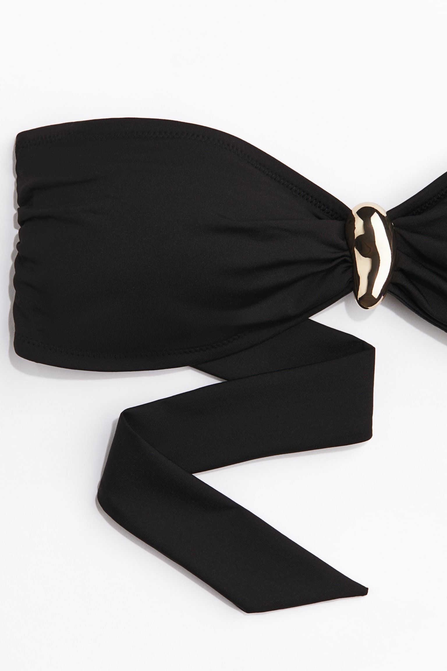 Padded bandeau bikini top - Black - 2