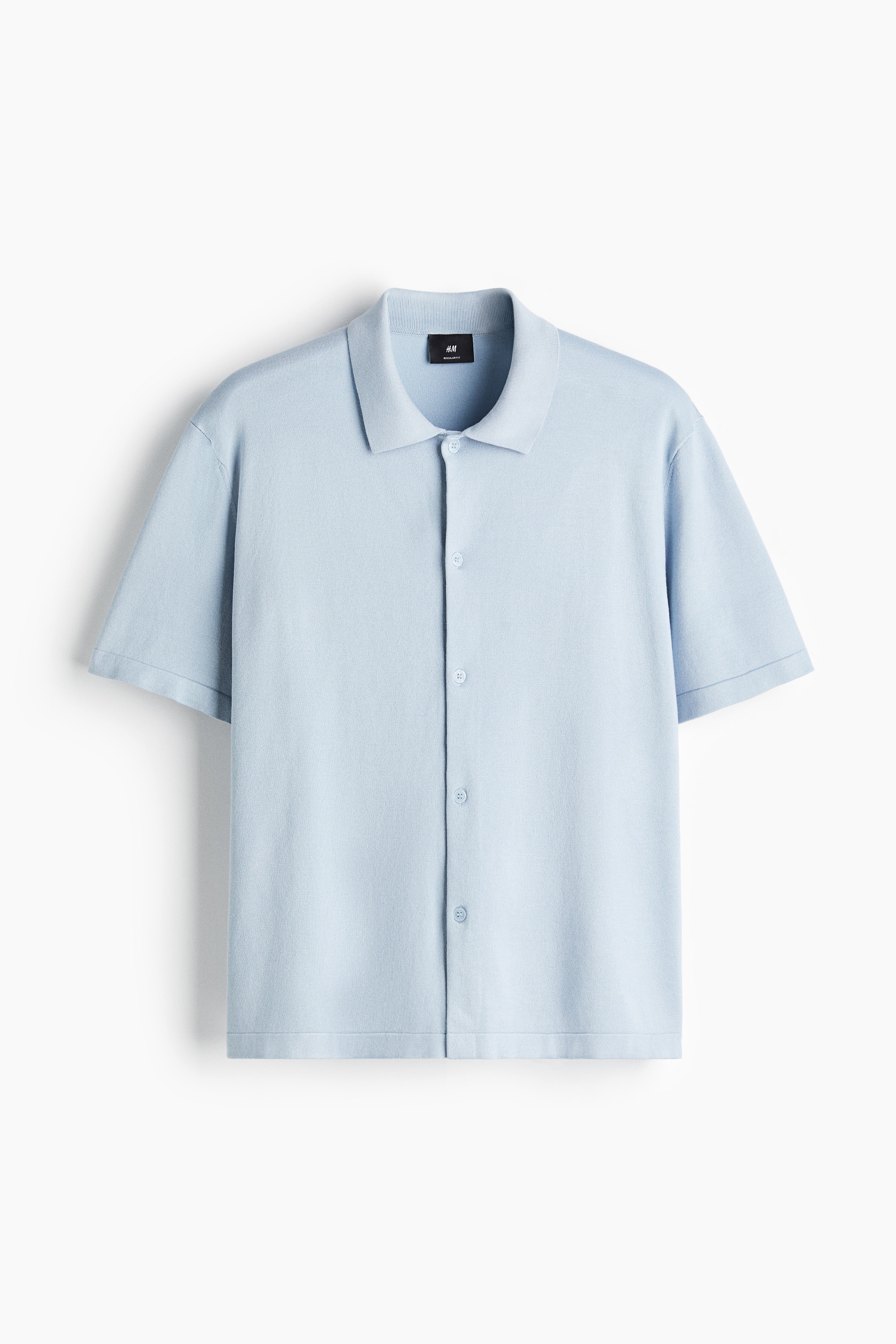 Tiheäneuloksinen paita Regular Fit - Vaaleansininen/Tummanruskea/Laivastonsininen