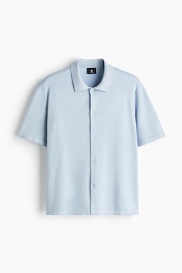Finstickad skjorta Regular Fit