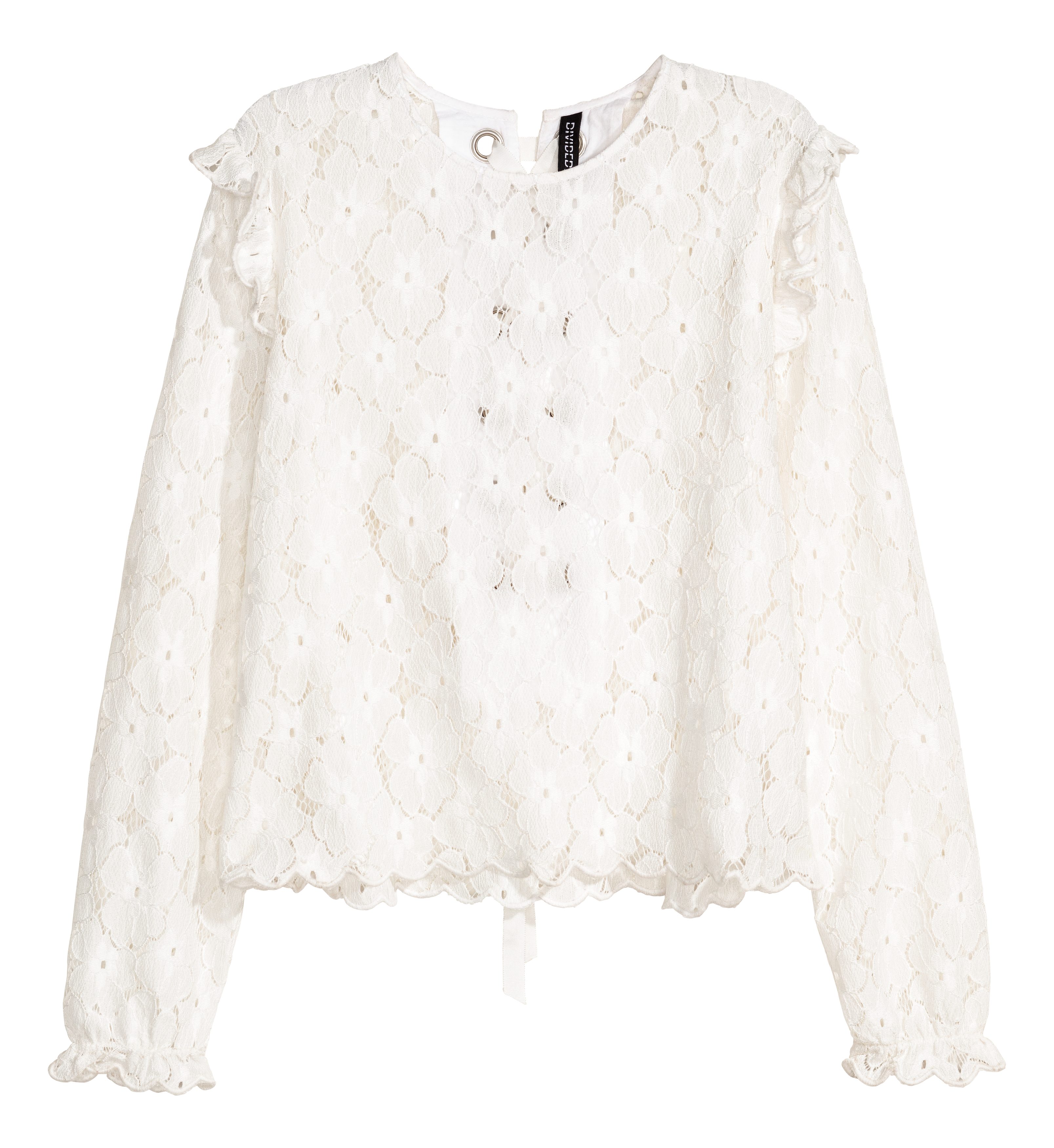 high low lace blouse