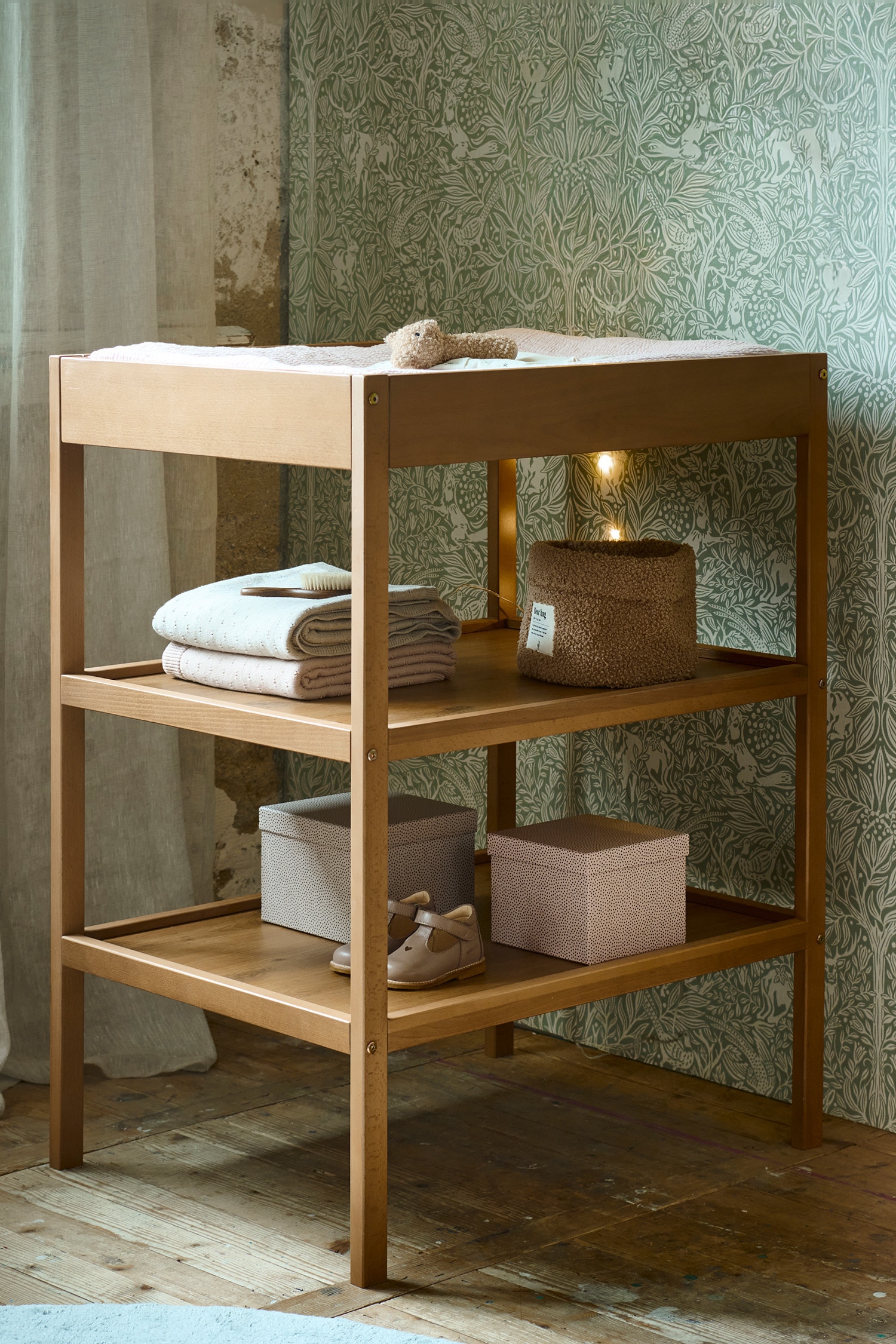 Wickeltisch - Hetre - Walnuss