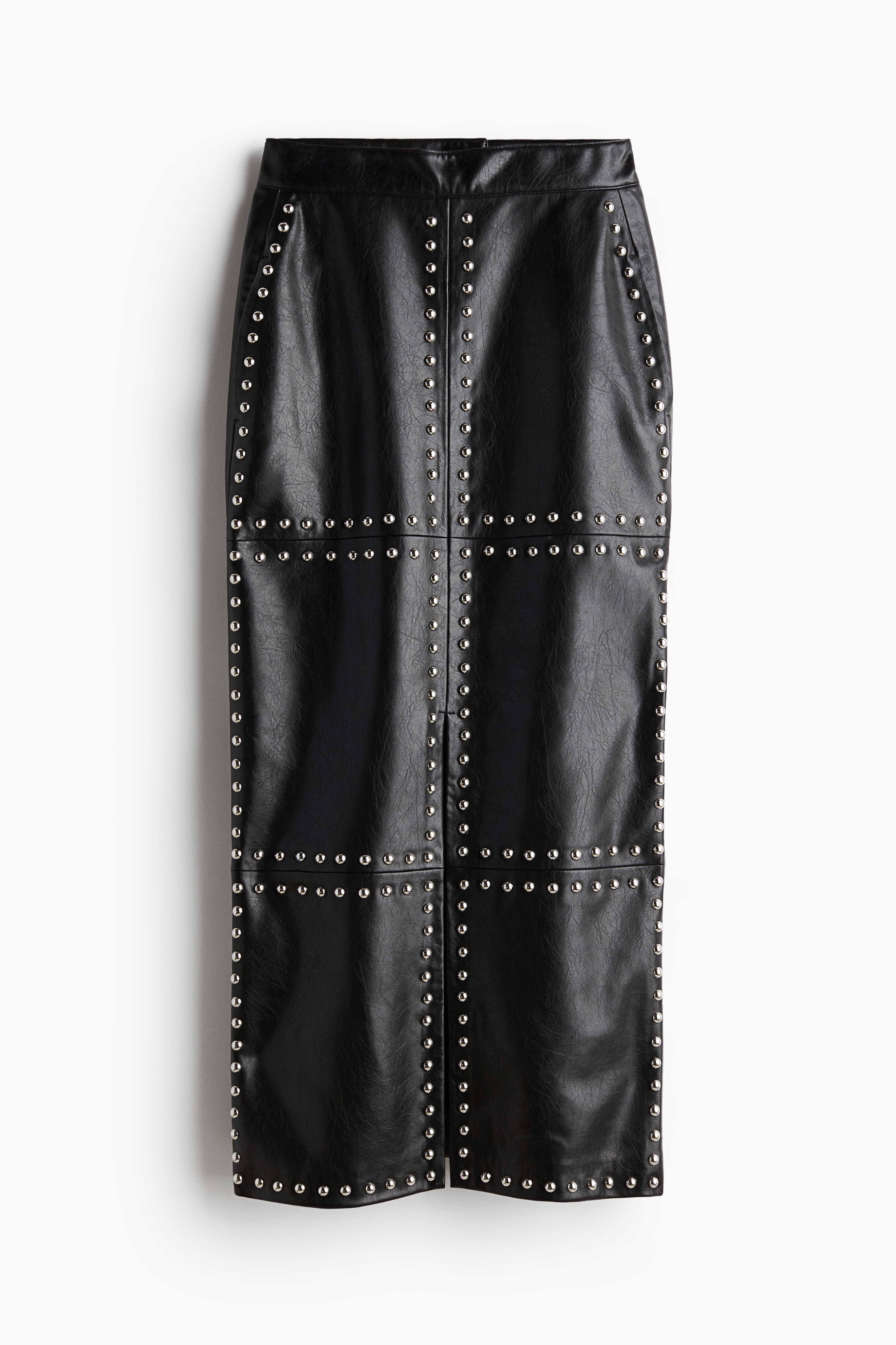 H&m leather pencil skirt best sale