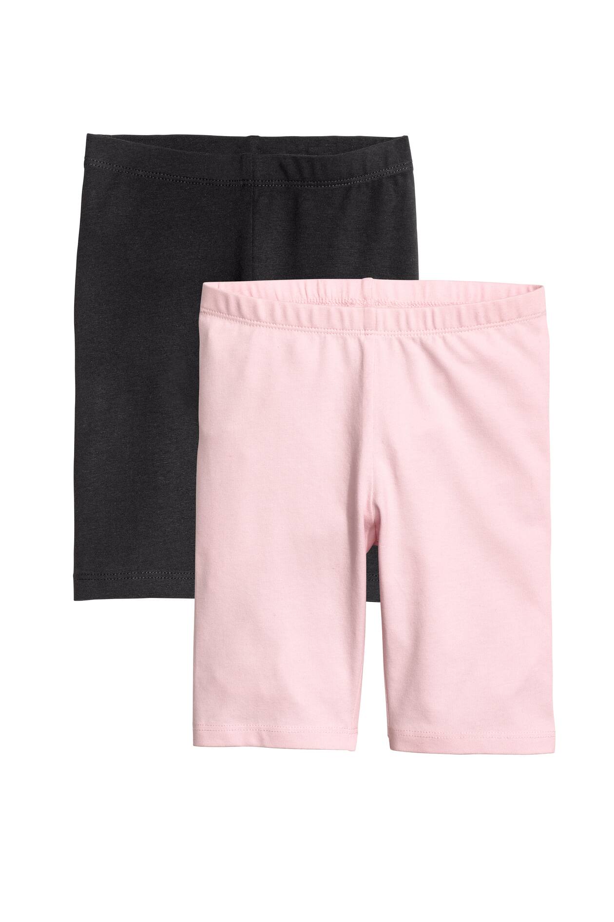 2-pack Bike Shorts - Light pink/black - Kids | H&M US