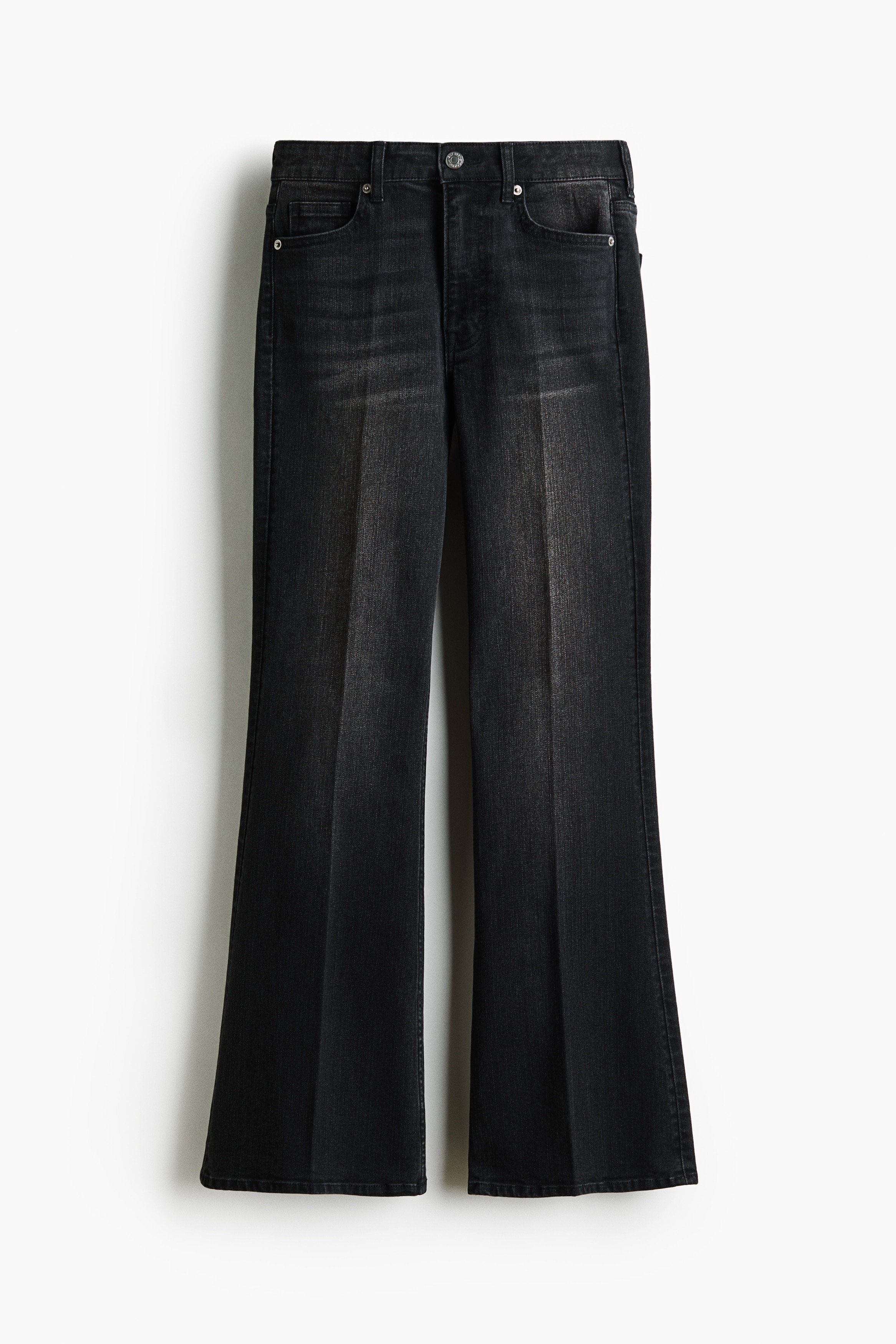 Flared High Waist Jeans - Denim black/Denim blue/Dark denim blue/Light denim blue