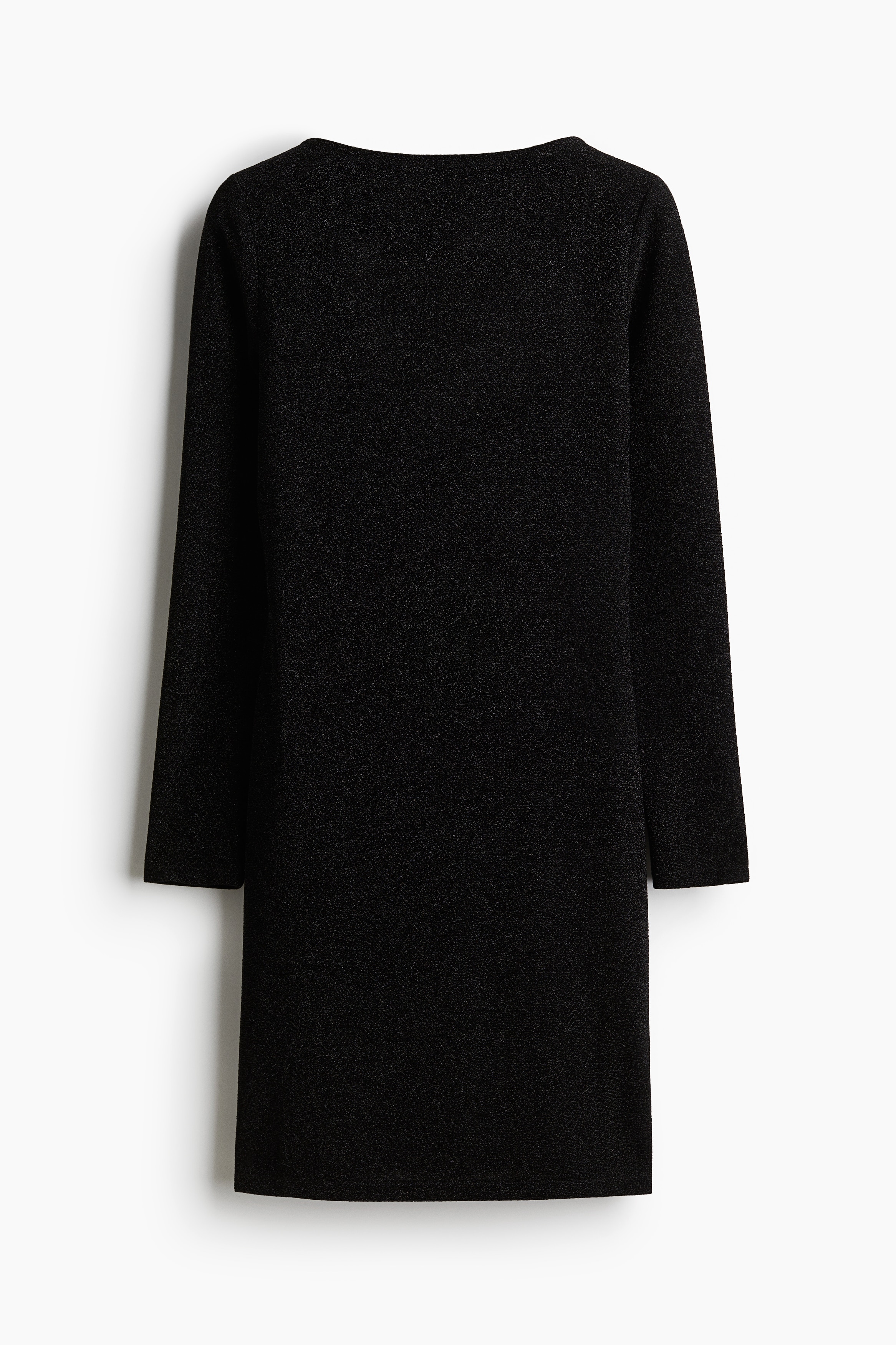 Señoras - Negro Vestido con escote barco - Size: S  - H&M