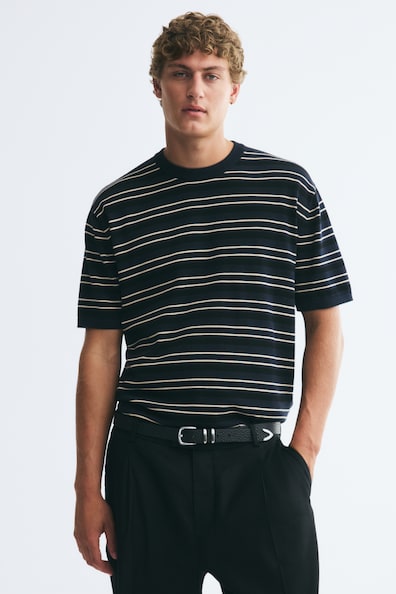 リラックスフィット ニットTシャツ