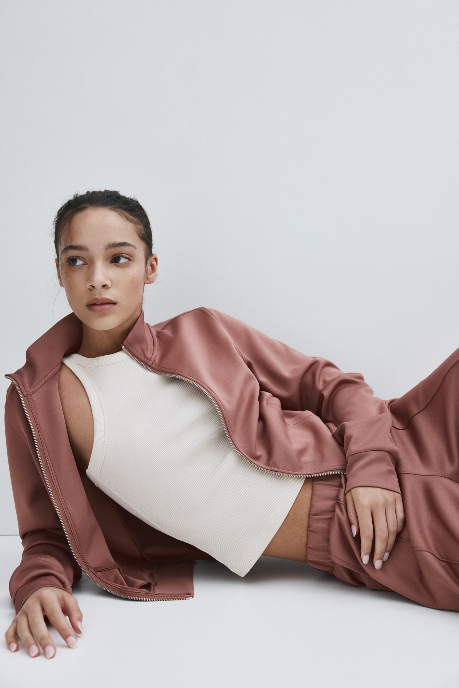 Track Jacket - Dusty rose/Truffle gray/Navy blue - 2