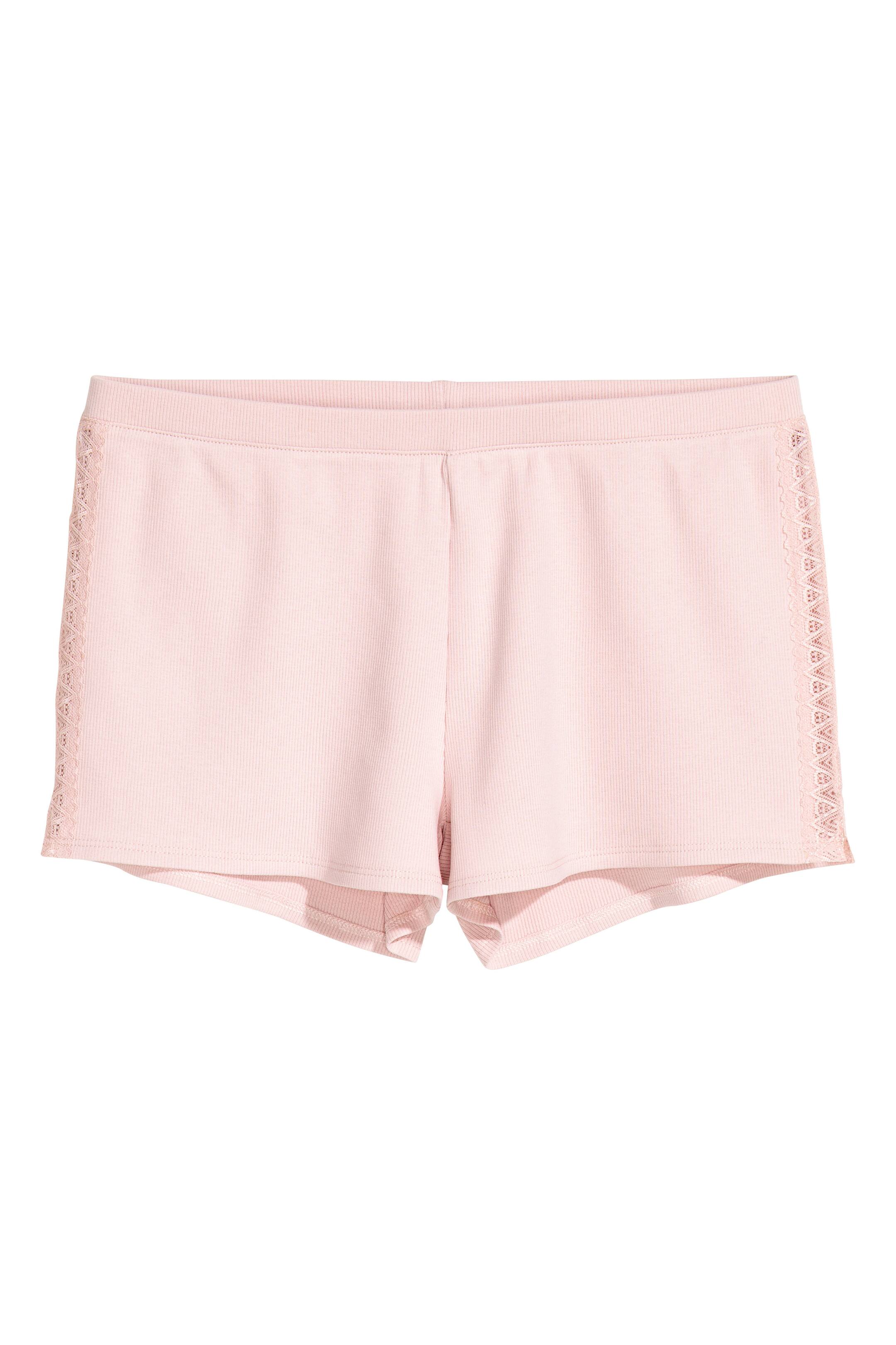 View larger image: Pyjamas with top and shorts - Light pink - Ladies | H&M GB 1