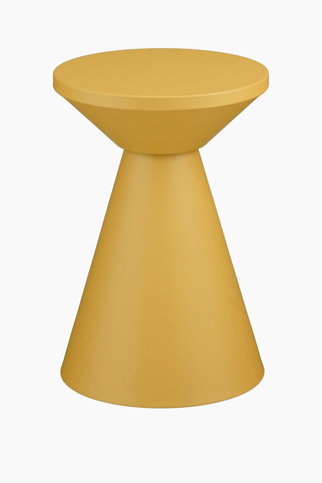 Table D’appoint En Métal - Jaune/Blanc Cassé/Noir - 1