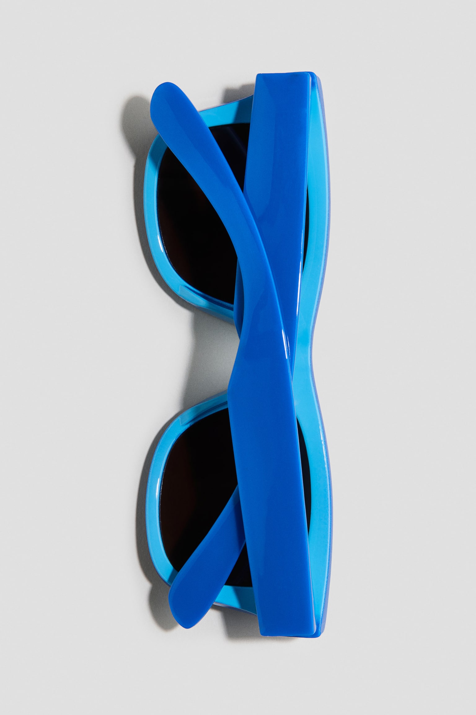 Rectangular sunglasses - Bright blue - 2