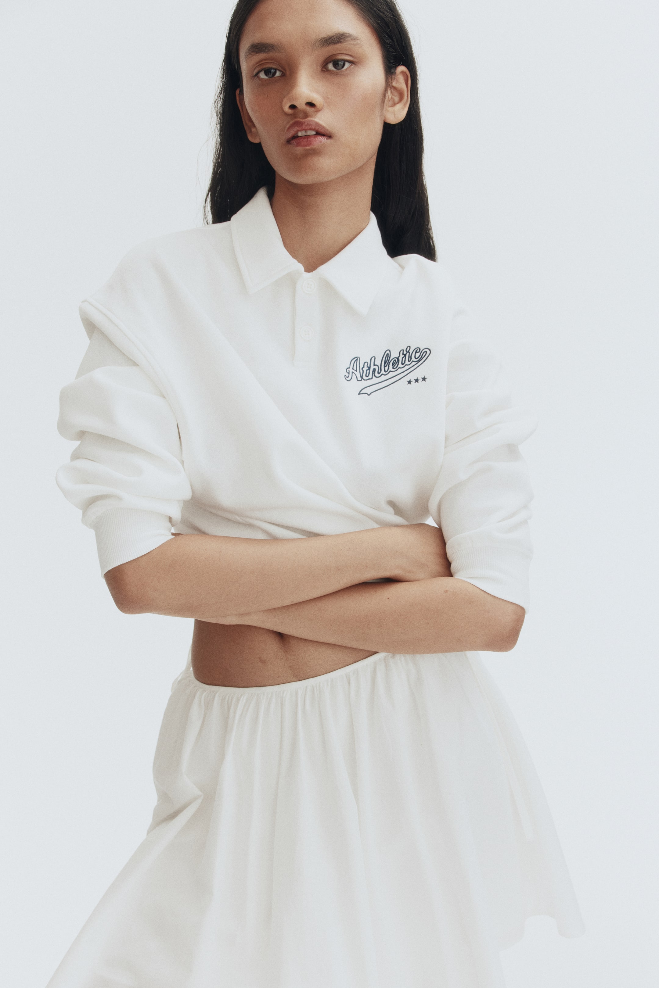 Ampliar la imagen: Playera rugby - White/Athletic - Ladies | H&M MX 2