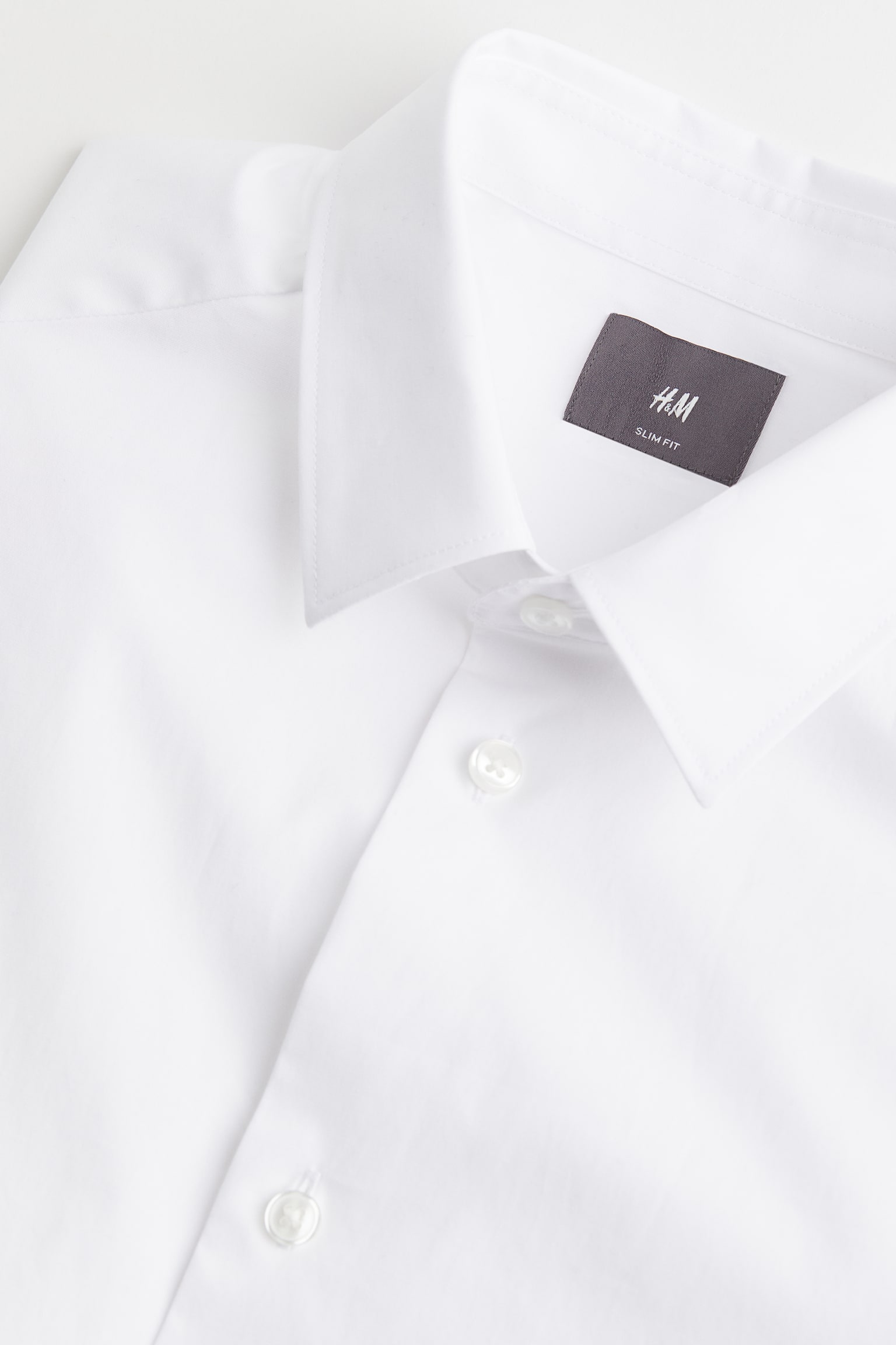 Slim Fit Stretch Shirt - White - 2