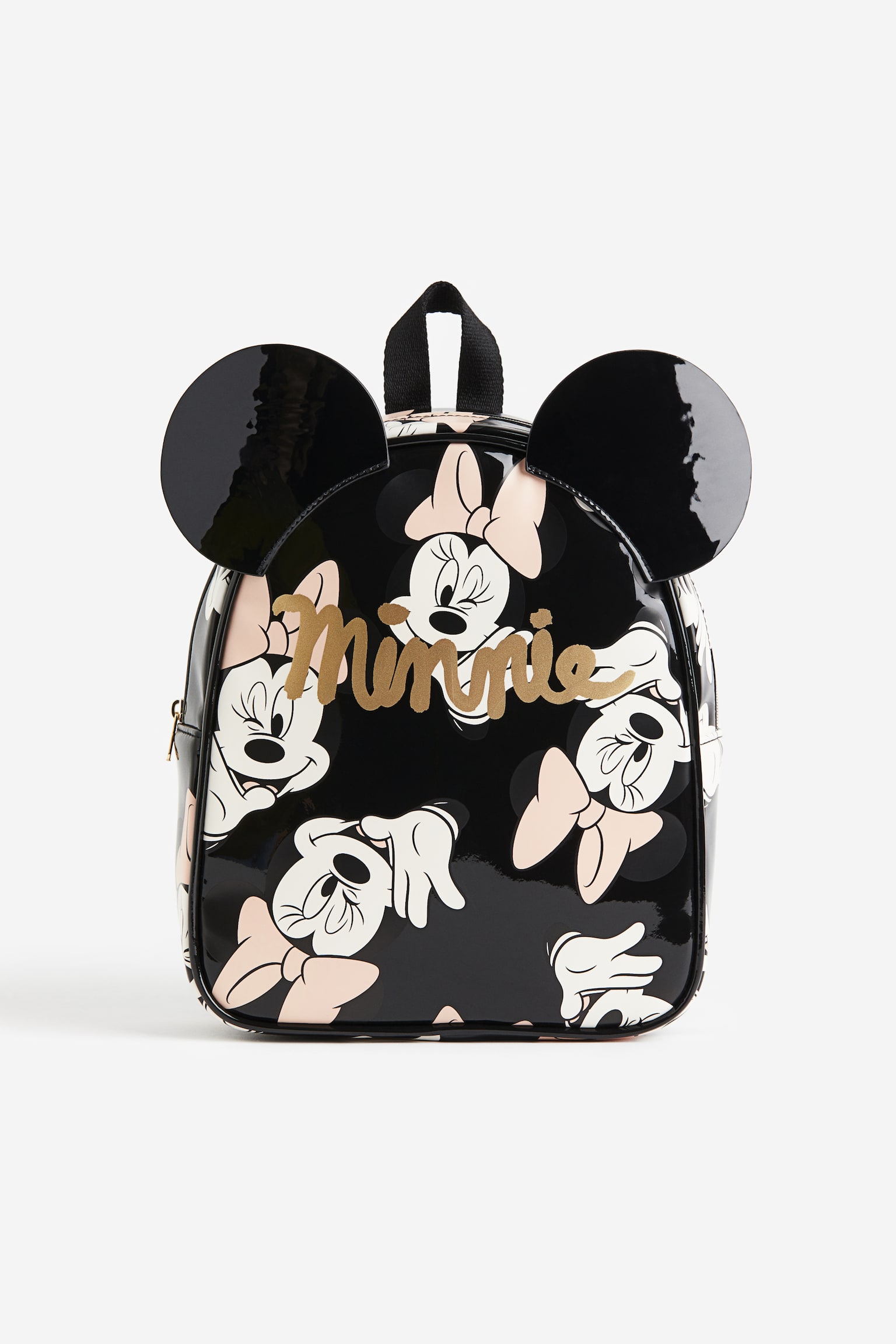 Appliqué Mini Backpack - Black/Minnie Mouse - 1