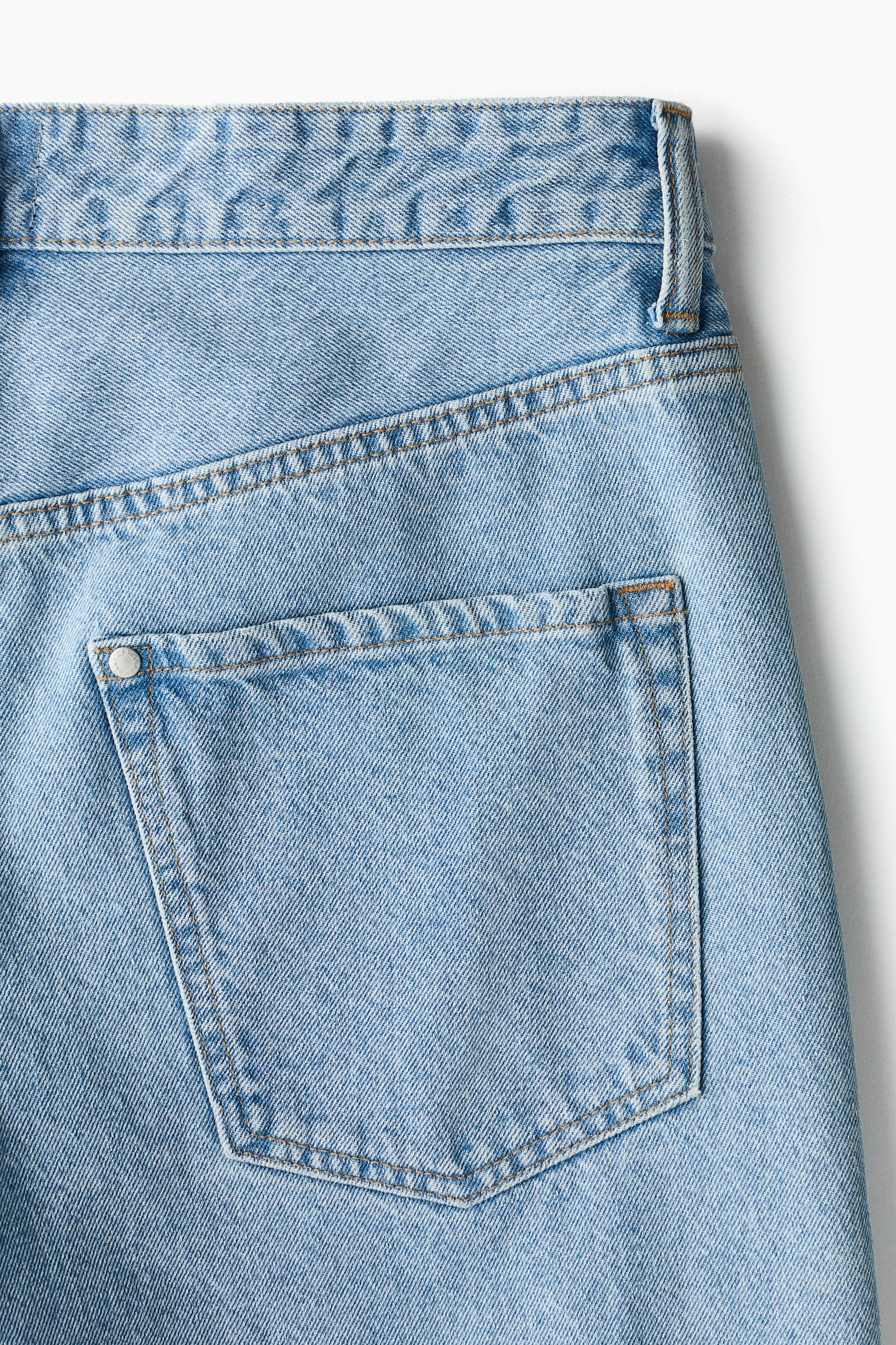 Relaxed Fit Denim shorts - Light denim blue/Denim blue/Denim grey - 5