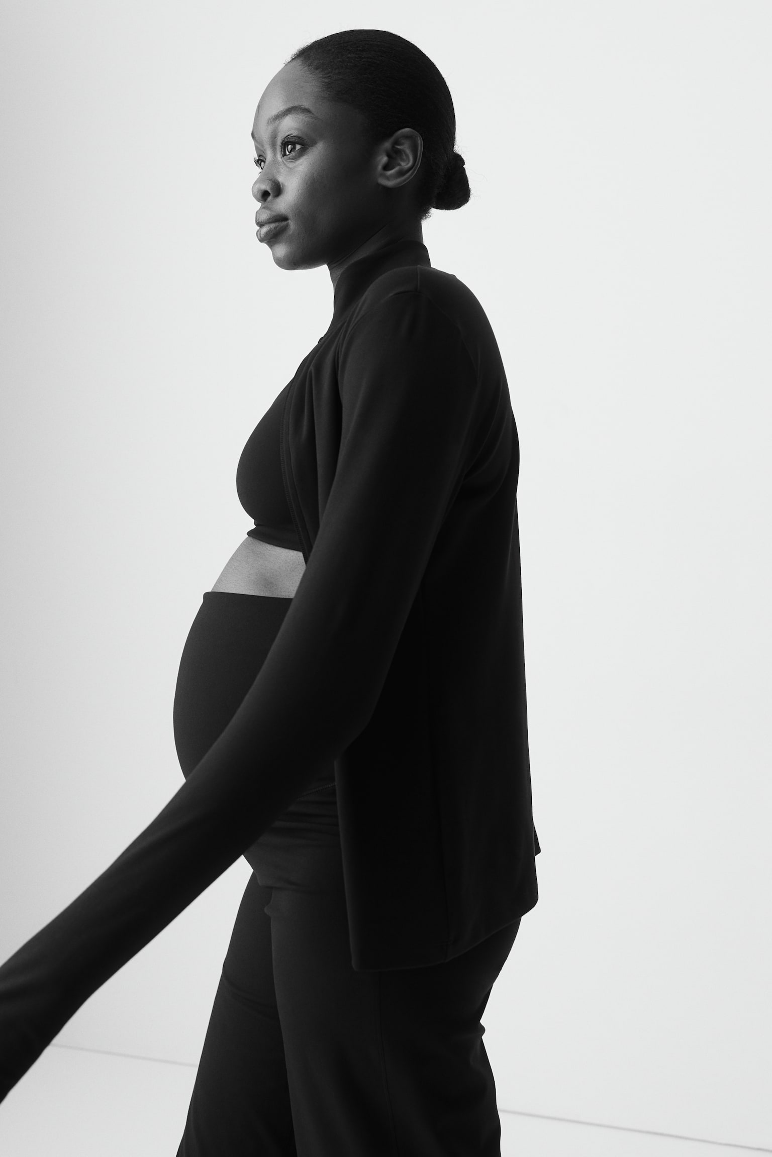 MAMA Zip-through sports jacket - Black/Dark brown - 4