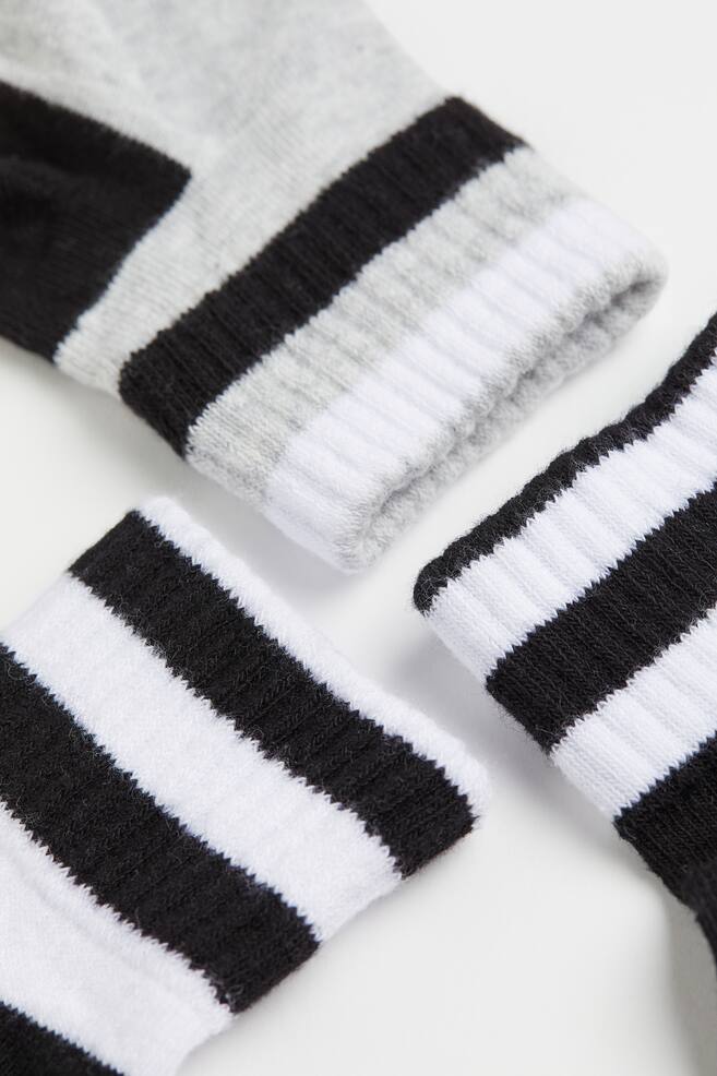 5-pack sports socks - Black/White/White/Detroit/White/Block-coloured - 2