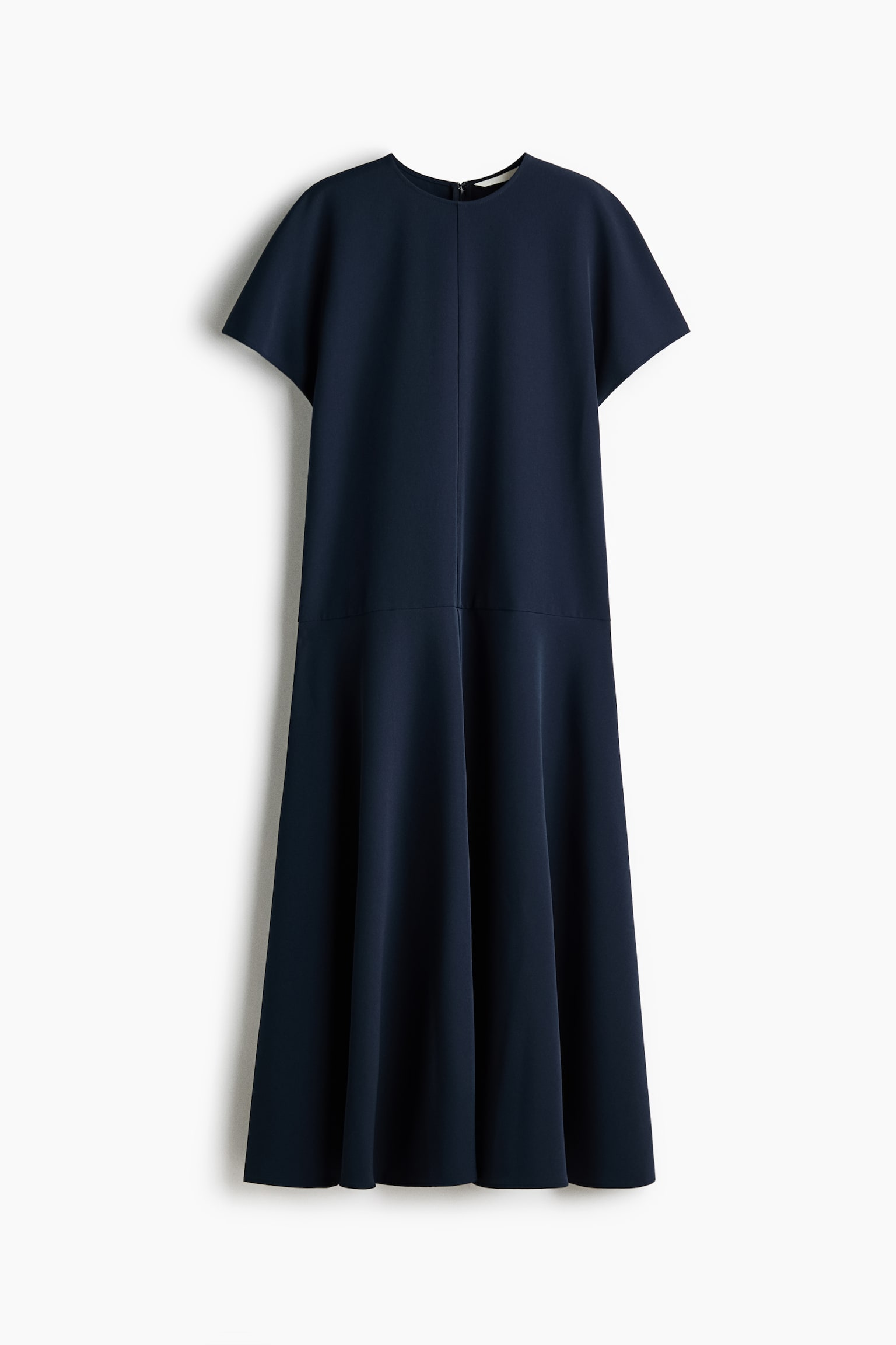 Midi dress - Navy blue/Bright red - 2