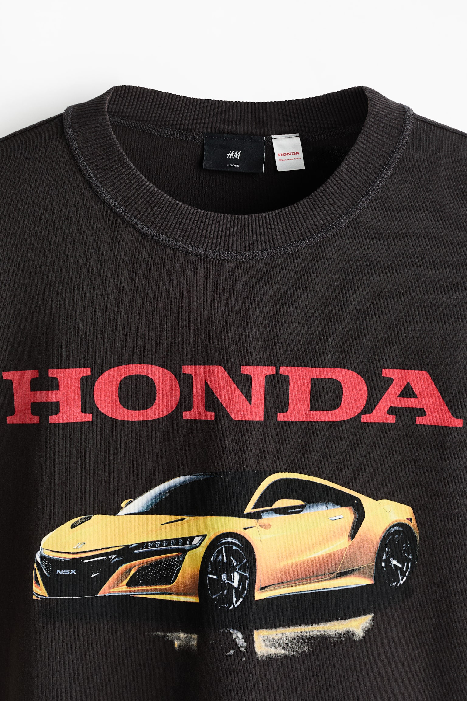 Loose Fit Printed T-shirt - Black/Honda - 6