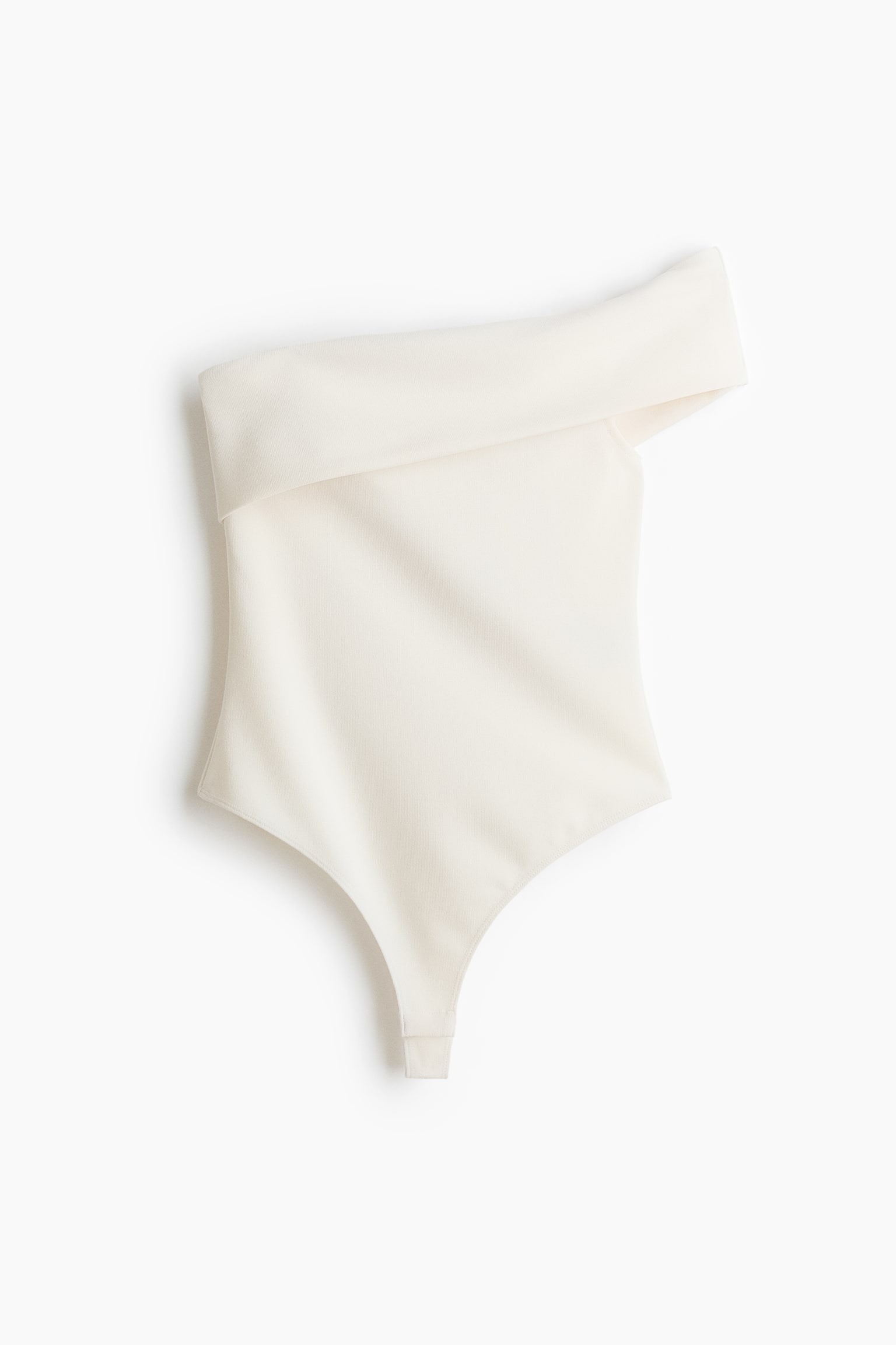 Off-the-shoulder thong body - Cream/Black - 2