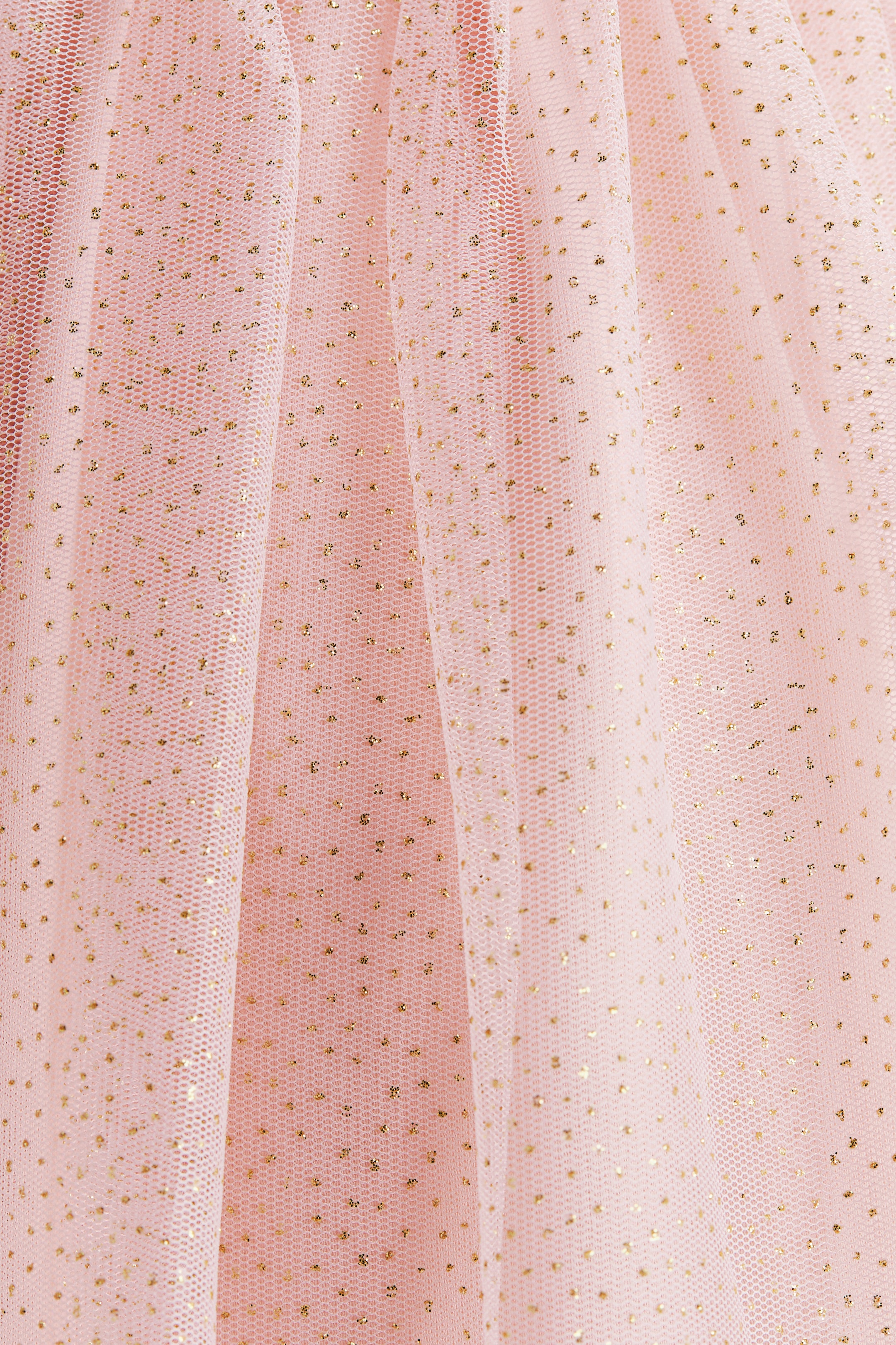 Long-Sleeved Dress with Tulle Skirt